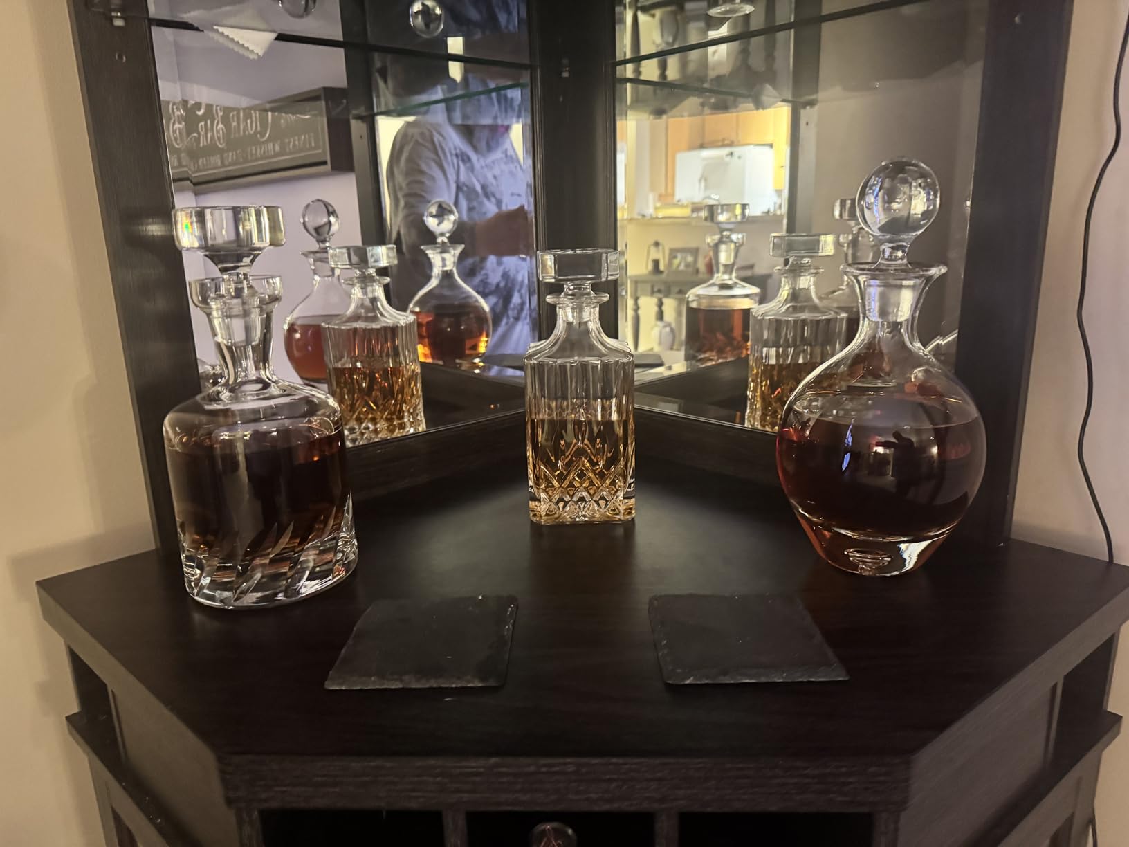Large Wine Decanter | Hand-Crafted in Europe | 66 FL Oz | Crystal Ground Stopper | Wide Base for Optimal Aeration | 100% Lead-Free Crystal | Handblown | Gift-Boxed customer photo 2