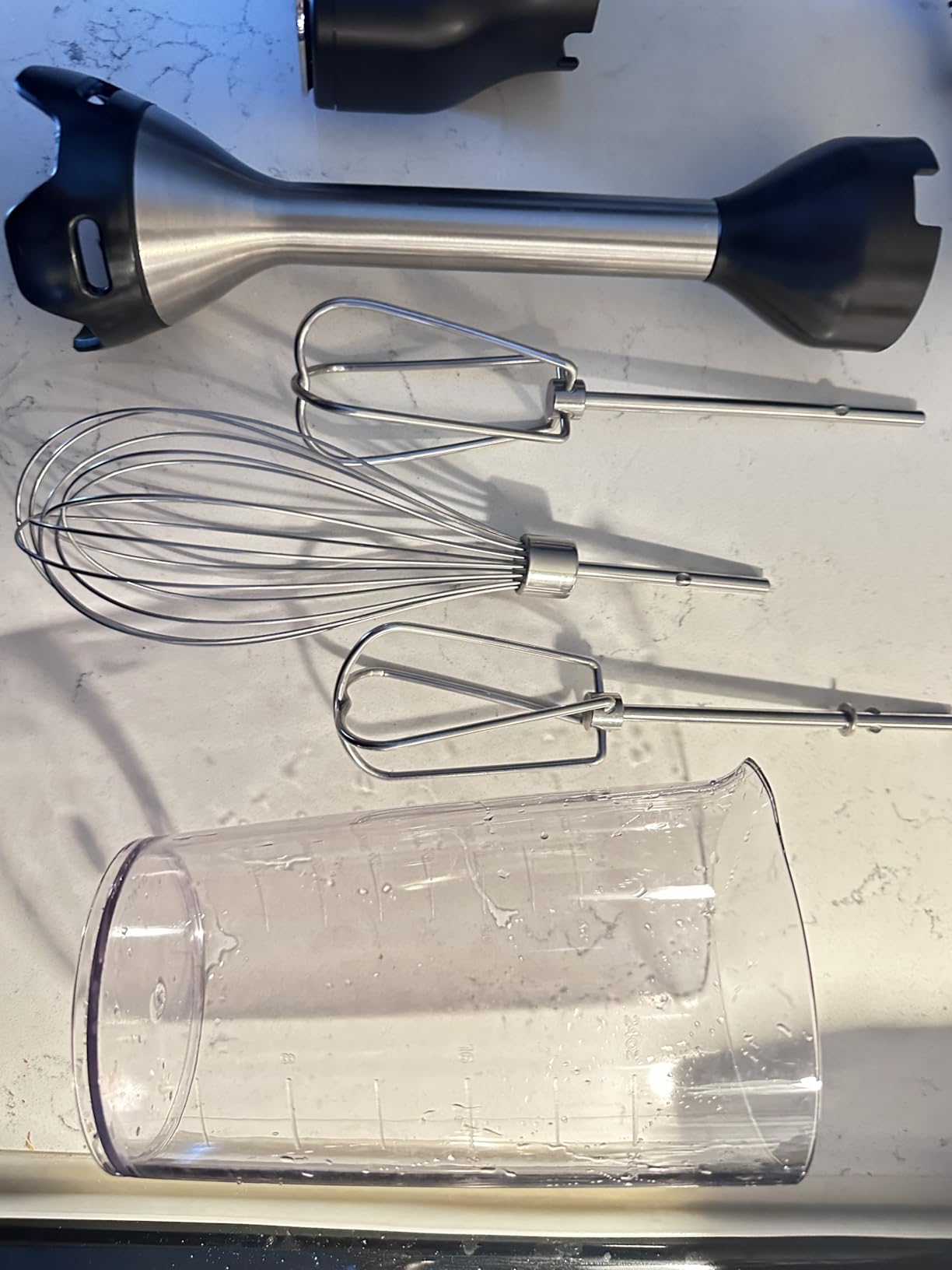 Ninja Immersion Blender and Whisk, Hand Stick Blender, 4 Speeds, with SplatterShield and PanProtect, CI201ND, Deep Navy customer photo 1