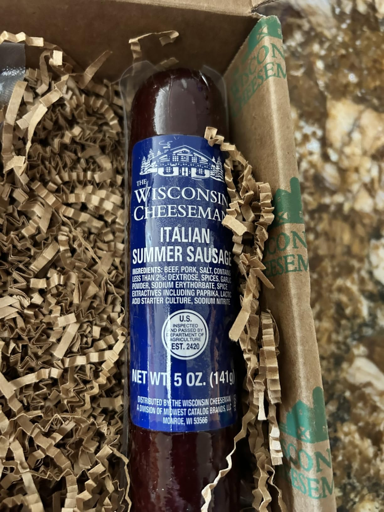 The Wisconsin Cheeseman Five Star Assortment - Summer Sausage Meats and Cheeses Gift Basket with Bon Bon Cookies - Holiday Thank You Gift for Adults, Women, and Men - Charcuterie Board in a Box customer photo 2