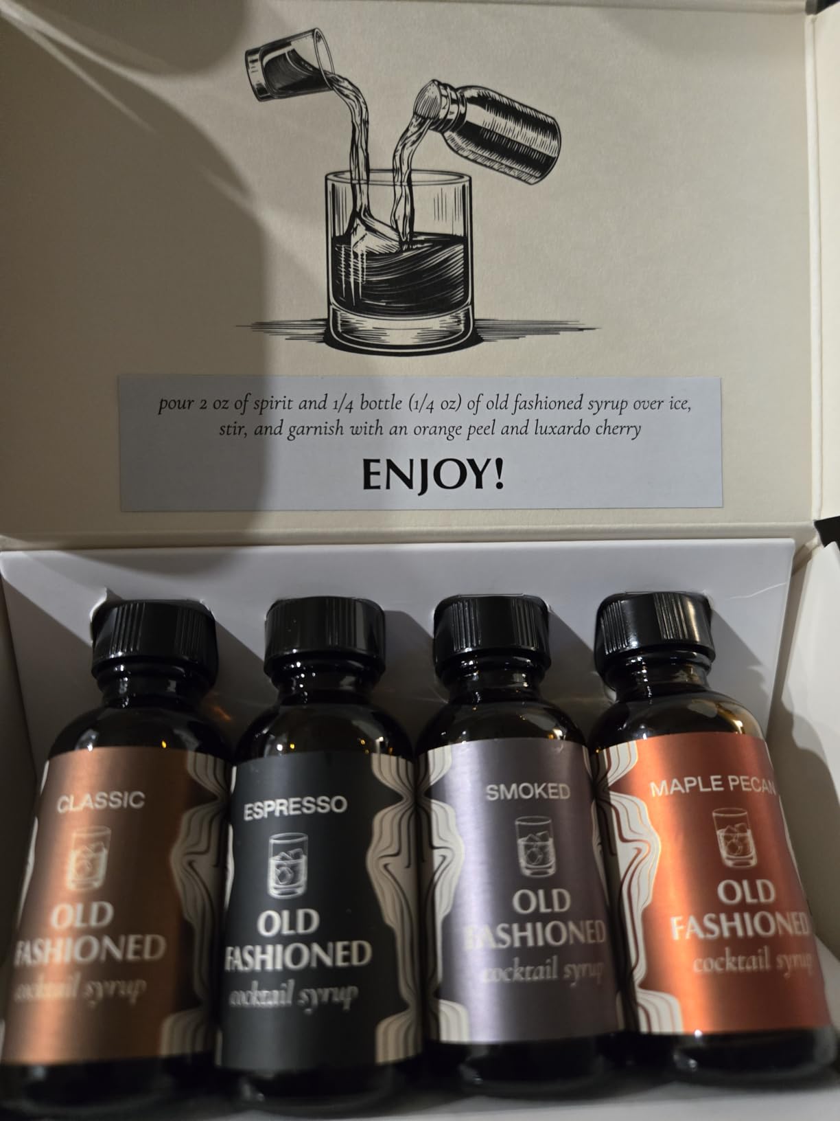 Strongwater Old Fashioned Craft Cocktail Mixer Sample 4 Pack - Makes 16 Cocktails - Handcrafted Old Fashioned Gift Set - Travel-Friendly, No Artificial Sweeteners - Just Mix with Bourbon or Whiskey customer photo 2