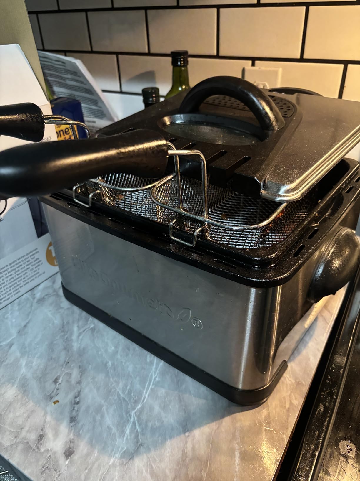 Elite Gourmet Electric Deep Fryer, 4.5 Qt Total Oil Capacity (Dual 2-Qt Split Baskets), 1700 Watts, Stainless Steel, Separates Foods for Simultaneous Cooking, Stainless Steel customer photo 1
