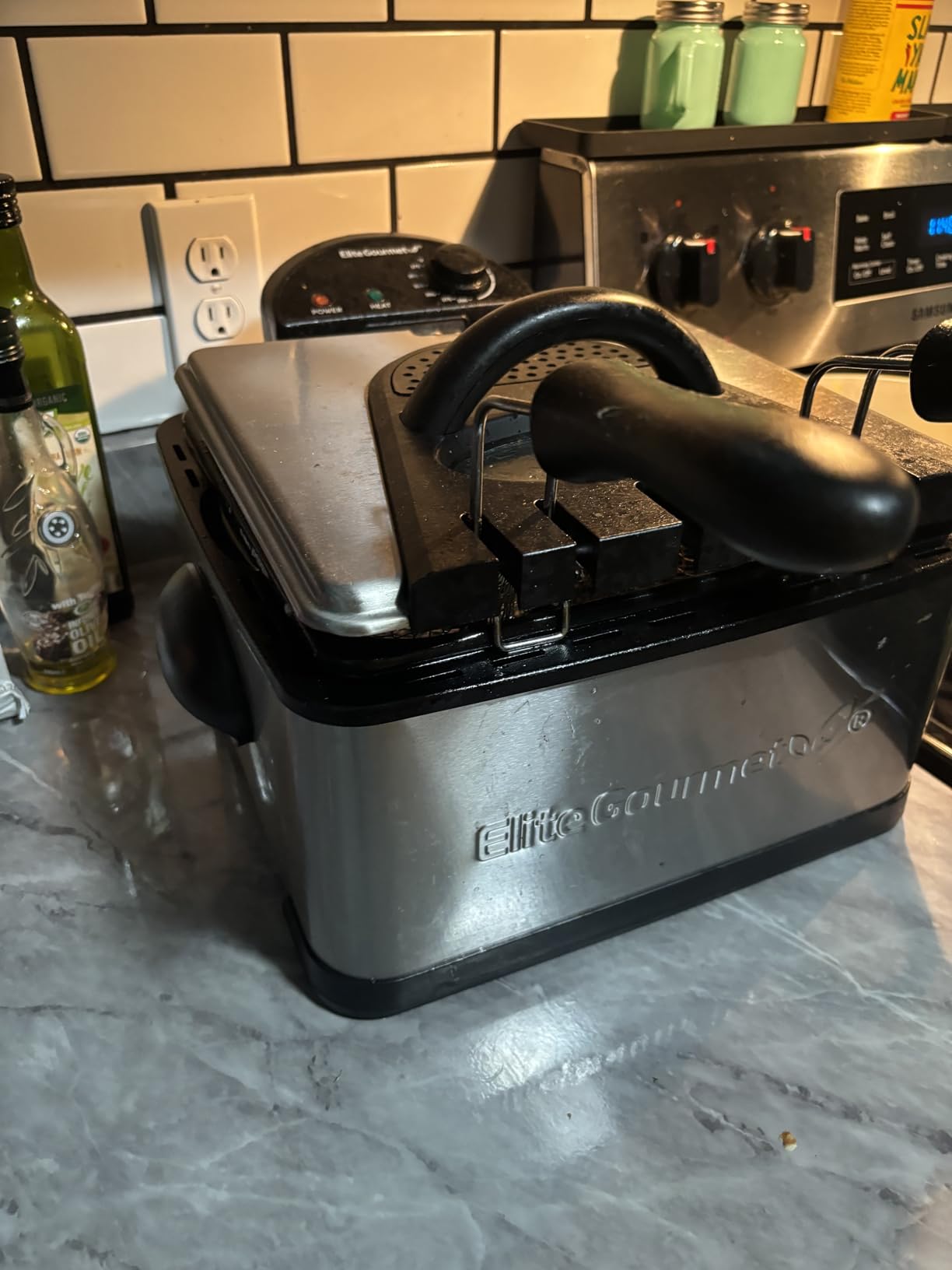Elite Gourmet Electric Deep Fryer, 4.5 Qt Total Oil Capacity (Dual 2-Qt Split Baskets), 1700 Watts, Stainless Steel, Separates Foods for Simultaneous Cooking, Stainless Steel customer photo 2