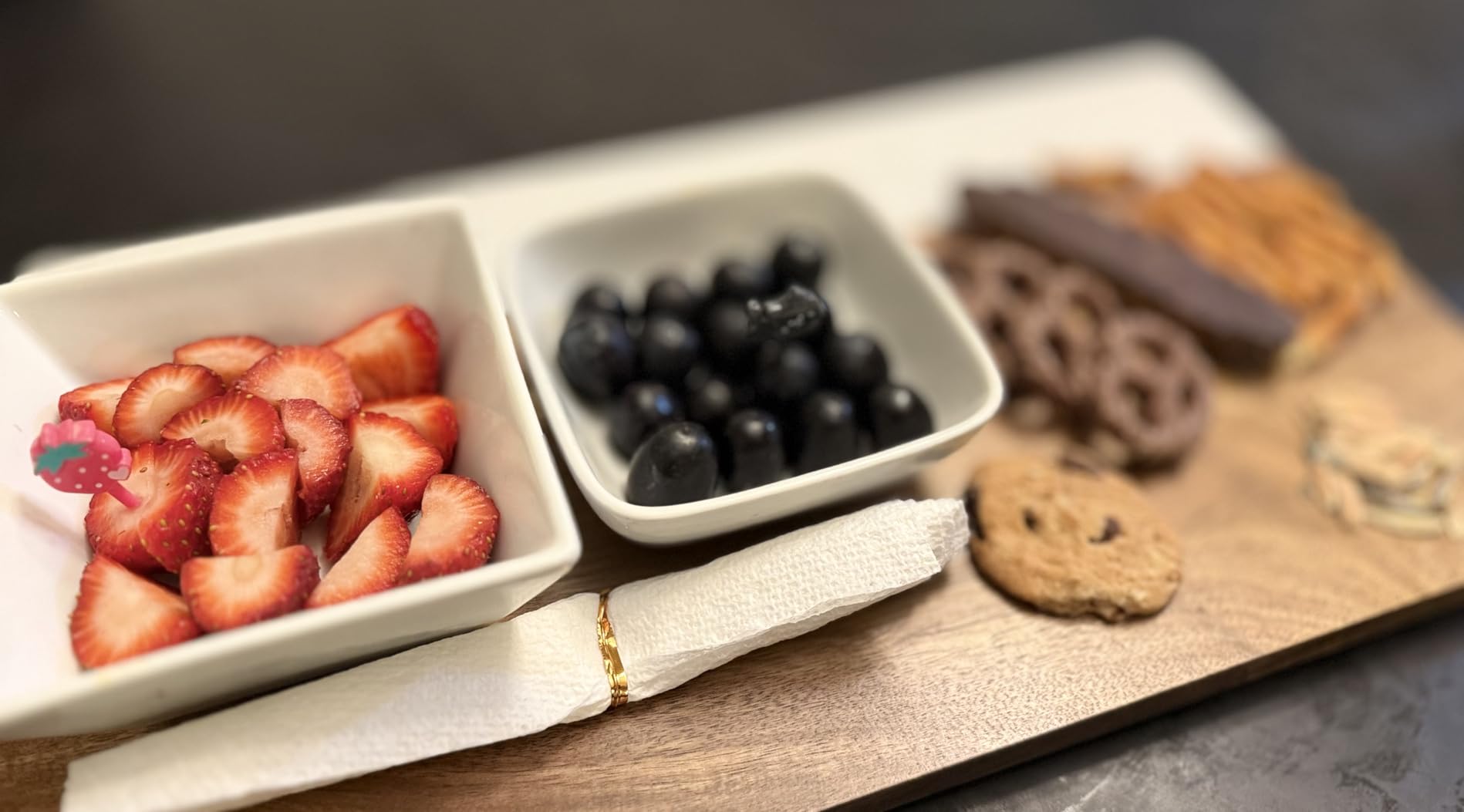Charcuterie Board Set - Marble & Acacia Wood Cheese Board and Serving Board Platter, Charcuterie Boards Gift Set for Hosting, Wedding and Housewarming, Bridal Shower Marble Serving Tray customer photo 2