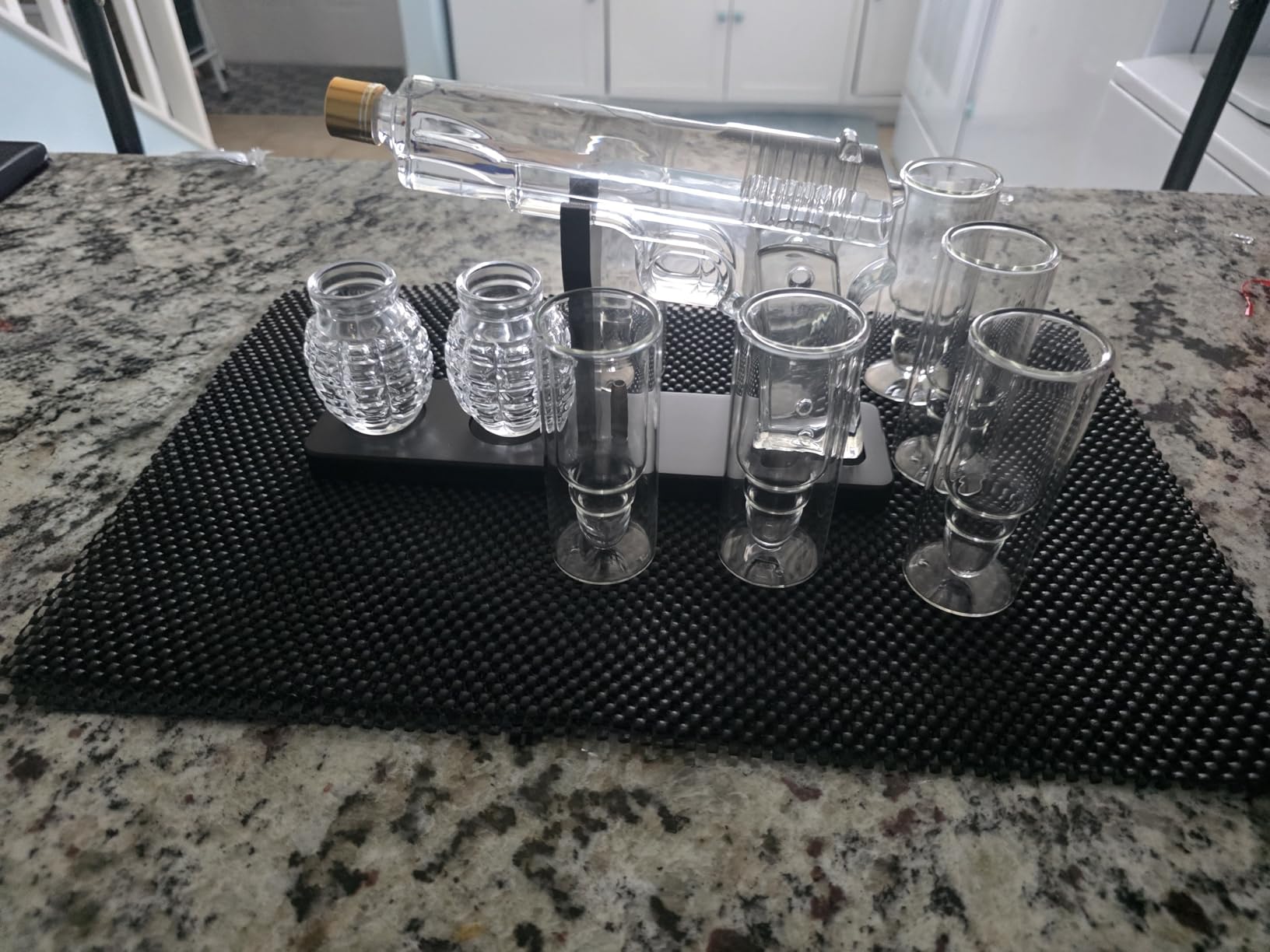 Gifts for Men Dad, Whiskey Decanter Set with 2 Glasses, Ideas for Father, Husband, Boyfriend, Brother, Military Enthusiasts, Birthday, Anniversary, Valentine's Day, Drinking Accessories for Home Bar customer photo 1