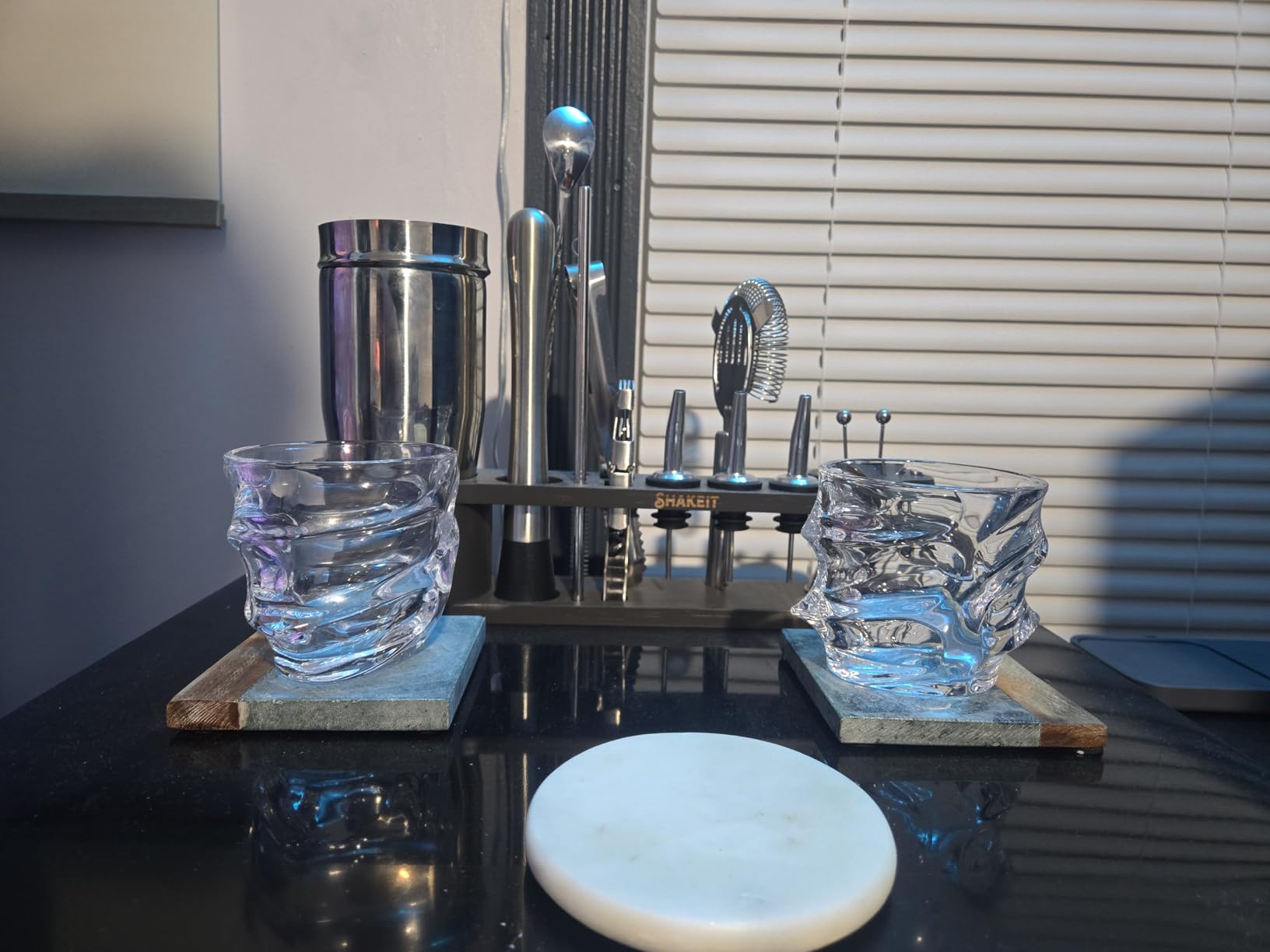 TSUKIGLASS Storm Premium Japanese Crystal Whiskey Glasses Set of 4 - Gift Ready Box, 100% Ultra Clarity Lead-Free Crystal, 10oz Tumblers for Bourbon, Scotch & Cocktails, Luxury Gift for Father's Day customer photo 1