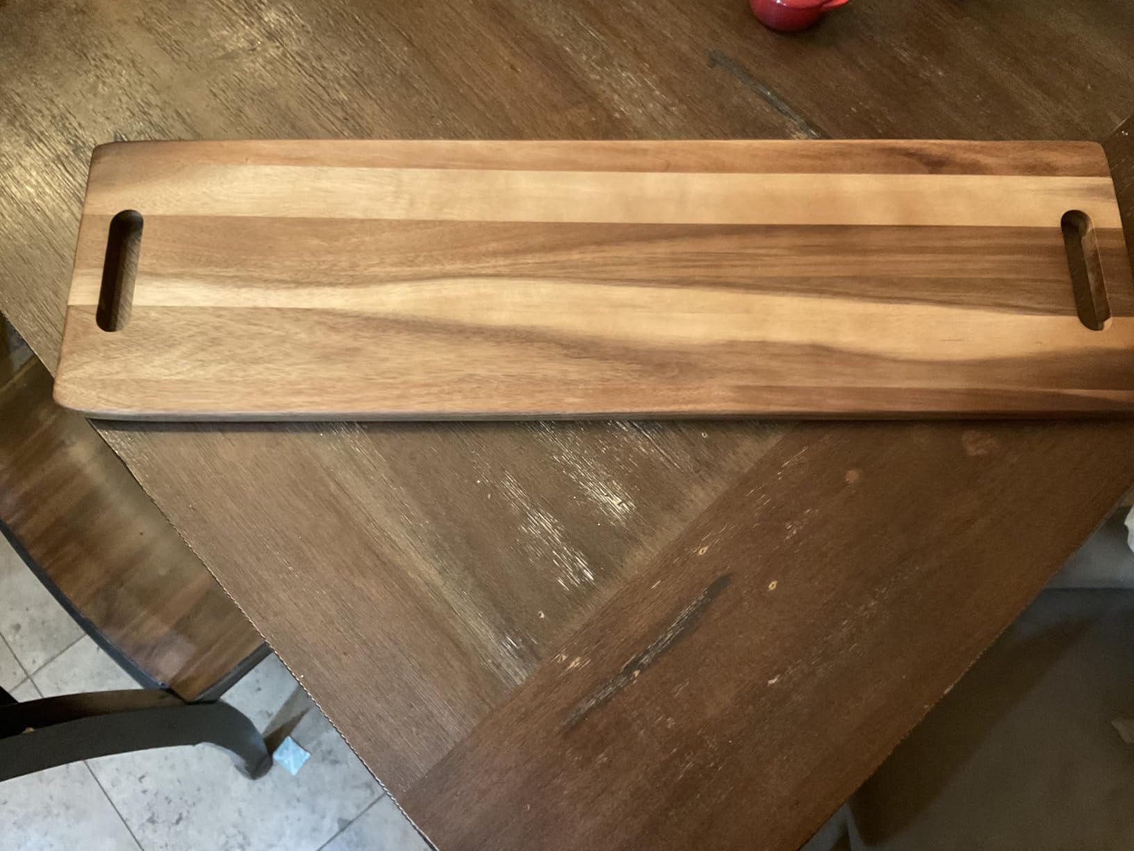 Large Charcuterie Board - Featuring Built-In Side Handles, 32