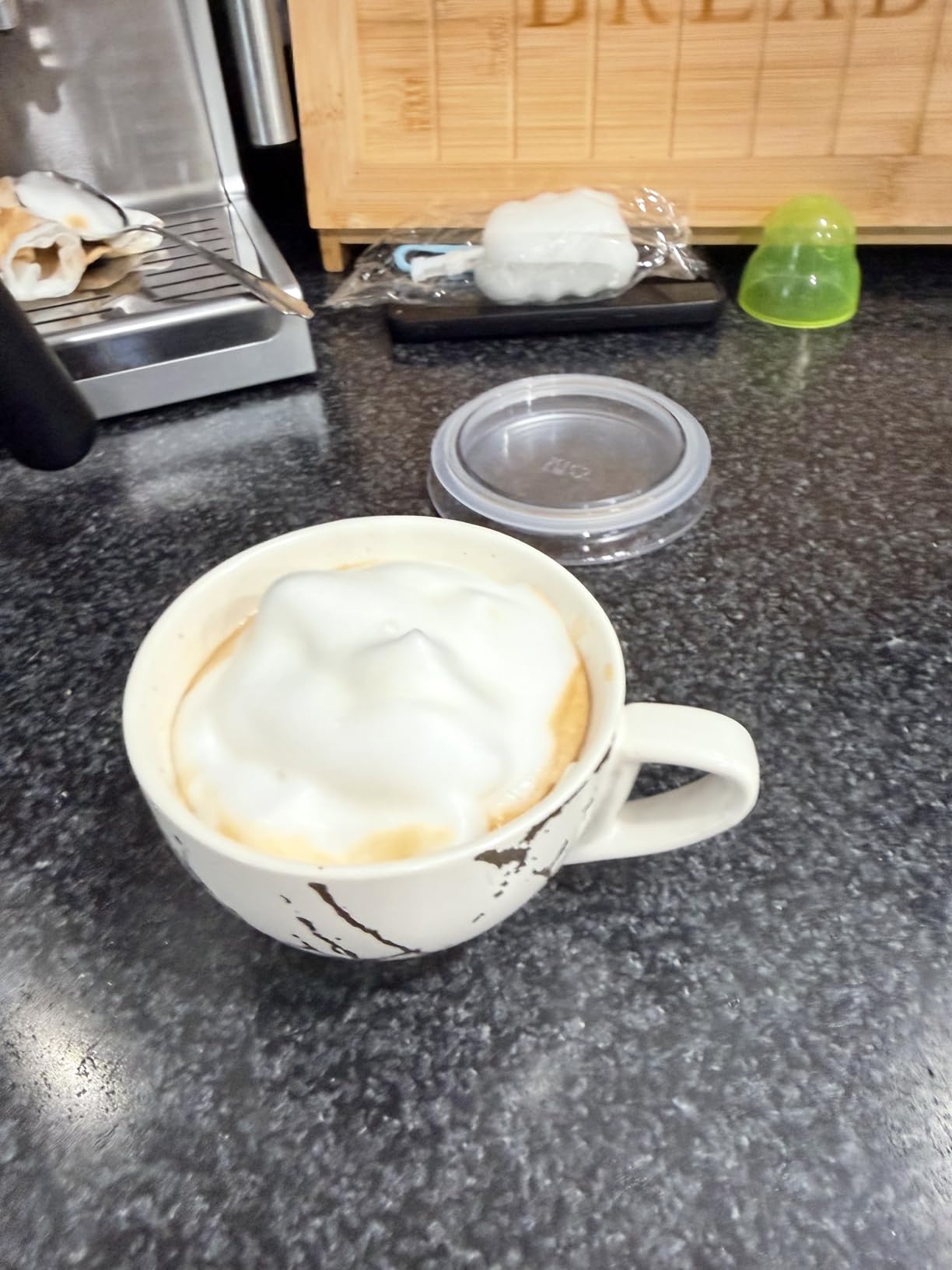 Milk Frother, 4-in-1 Milk Frother and Steamer, 10.6oz Electric Milk Steamer, Automatic Cold and Hot Foam Maker for Lattes, Cappuccinos, Ceramic Lining Interior (Polished) customer photo 1