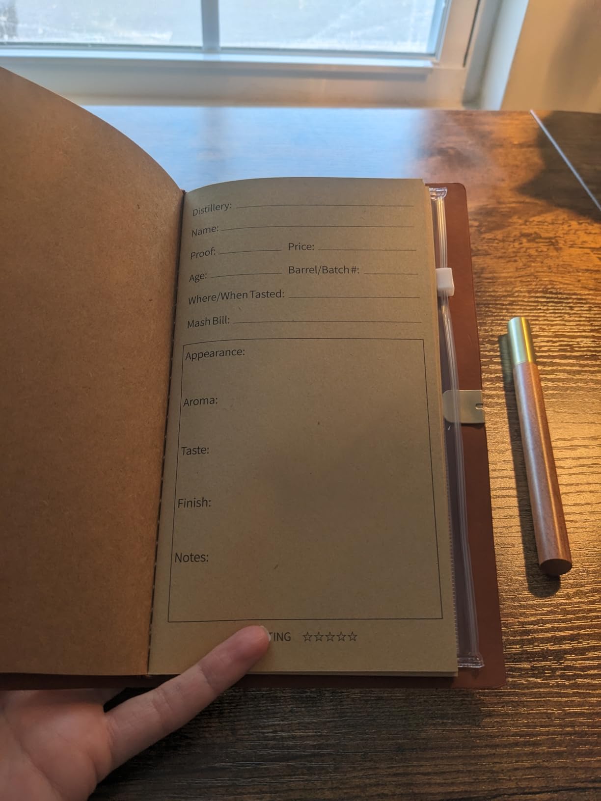Bourbon Gifts Leather Journal Notebook with Pen, Bourbon Gifts for Men, Christmas, Birthday, Father's Day, Lined Journal and Recording Tasting Notes, 7x5 In customer photo 2