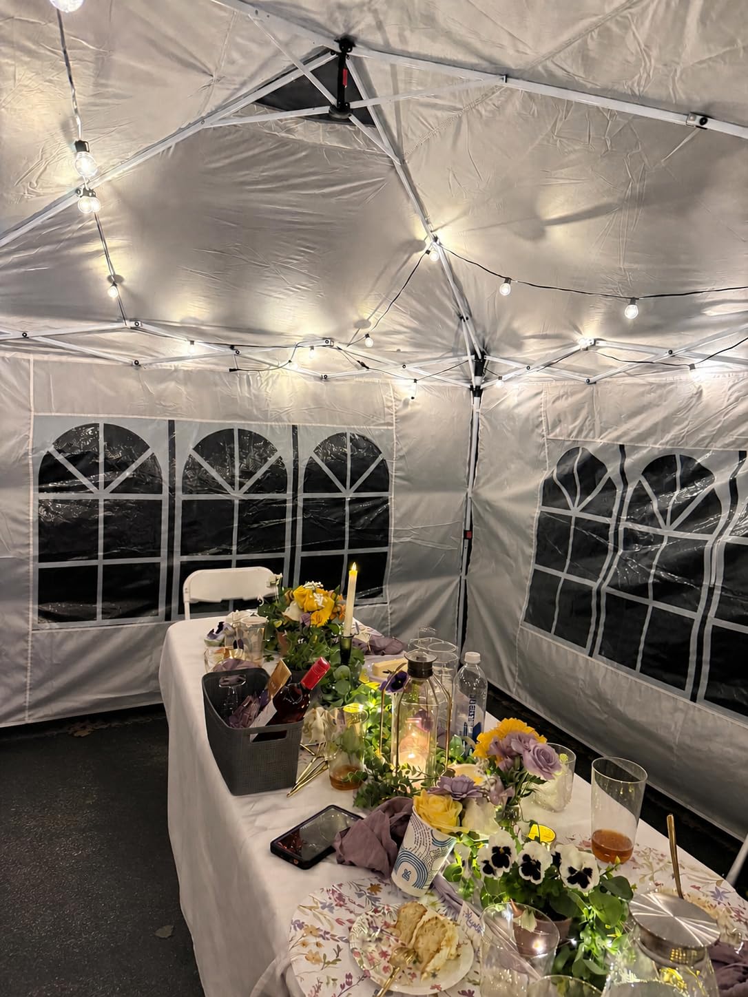 addlon 100FT Outdoor String Lights G40 with Remote, 54 LED Shatterproof Bulbs, Dimmable Patio Globe Lights Waterproof, Hanging Outside Lighting for Backyard, Garden, Deck, Balcony, Porch, Cafe, Decor customer photo 2