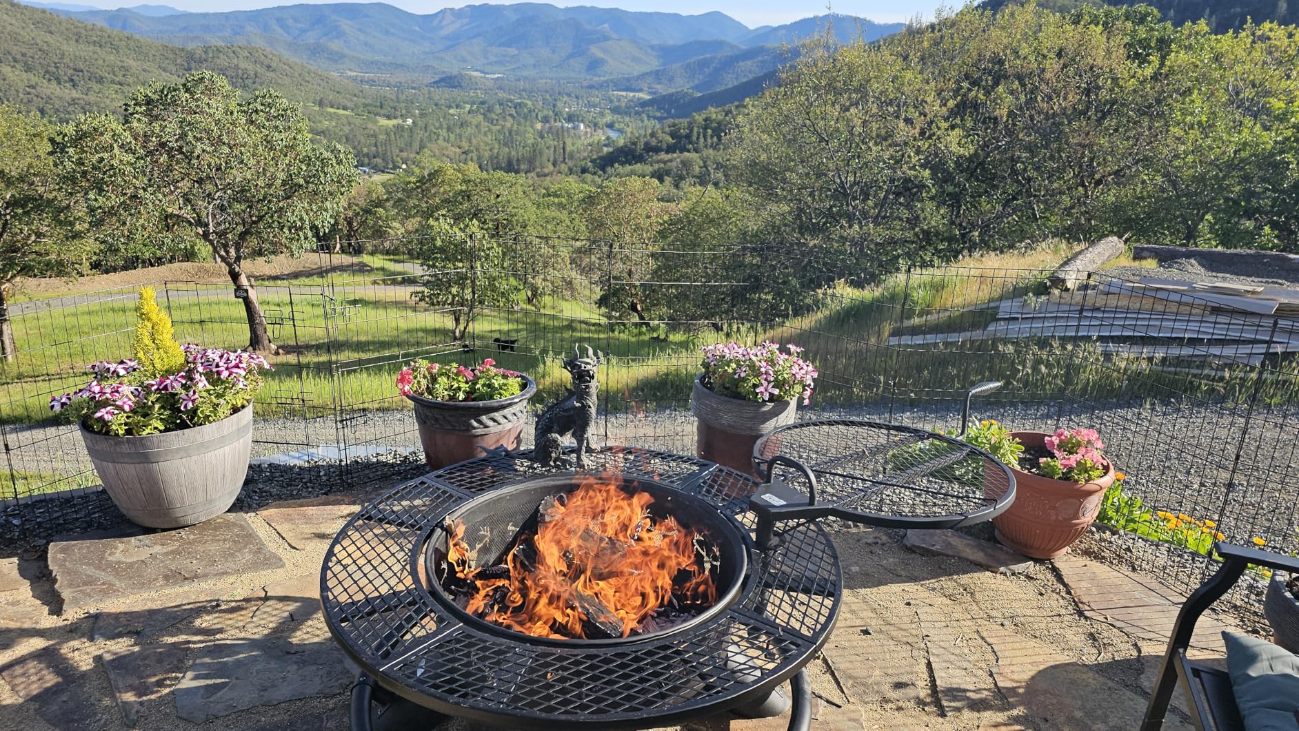 BALI OUTDOORS 40 Inch Outdoor Fire Pit Patio, Wood Burning Firepits with Grill customer photo 1
