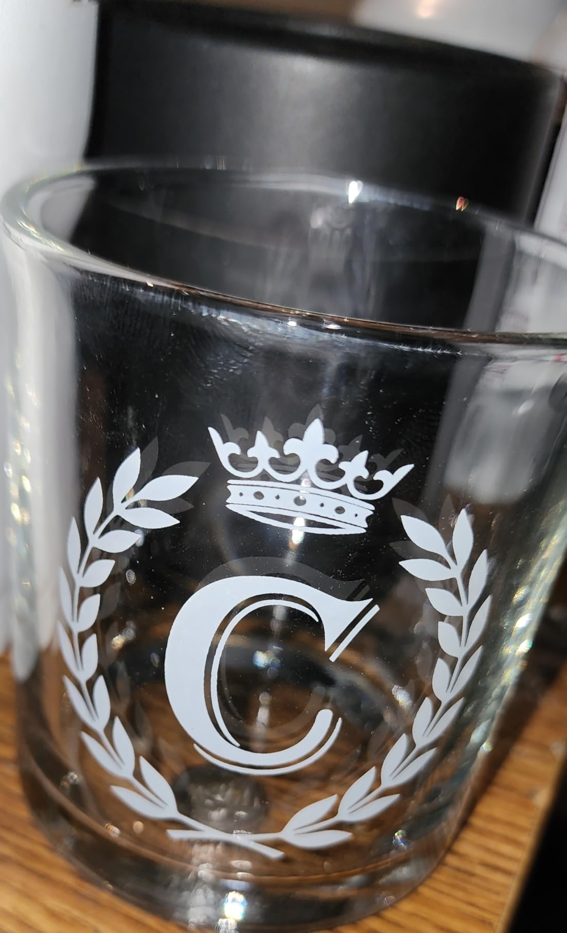 Personalized Whiskey Glasses Gifts for Men, Letter D Initial Whiskey Glass, Christmas Birthday Gifts for Men Husband Brother Dad, 10 OZ Old Fashioned Glass with Gift Box (Letter D) customer photo 1
