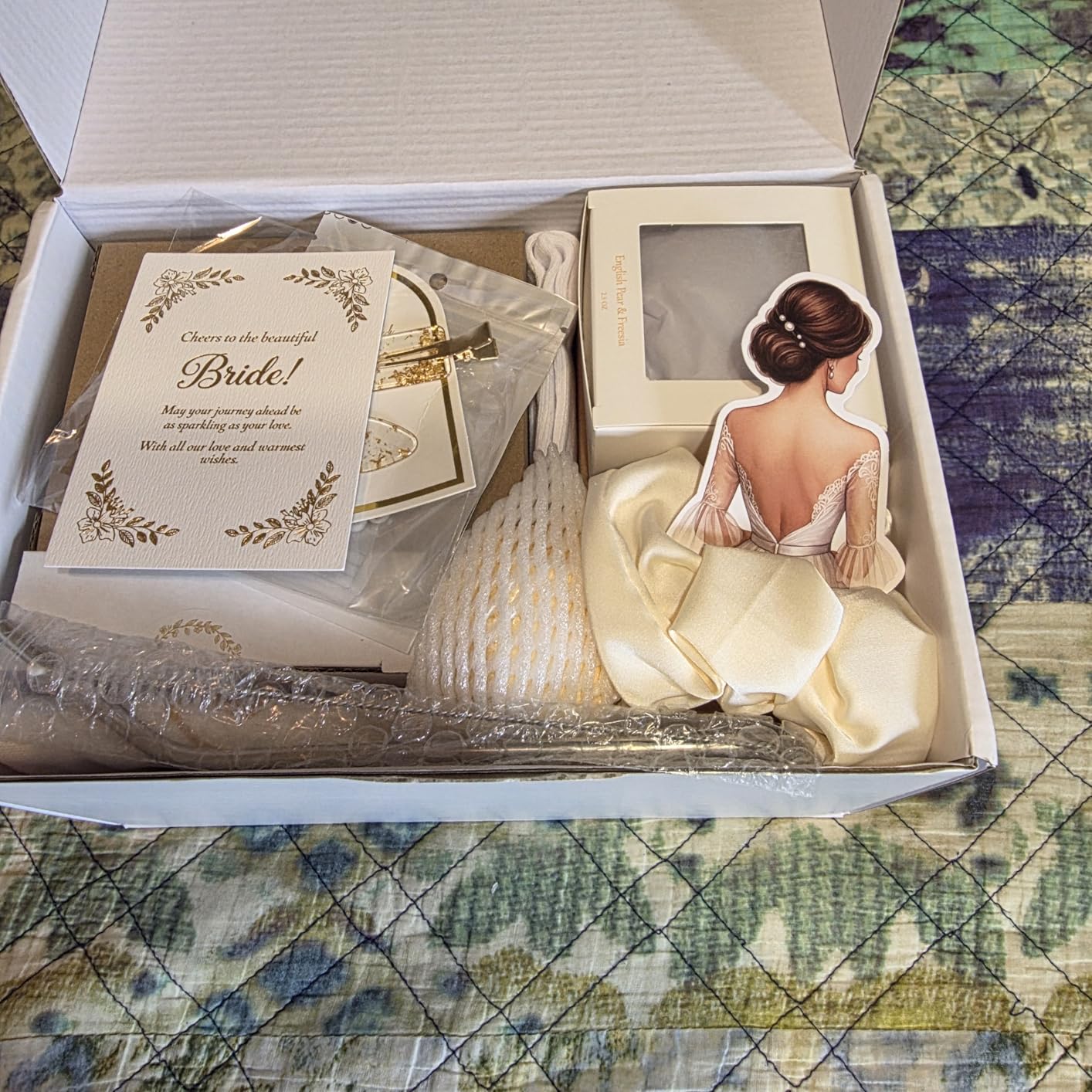 Bridal Shower Gifts For Bride To Be Gift Sets, Bride Gifts For Bachelorette Party, Unique Wedding Engagement Gift Box For Her Wifey Future Mrs With Bridal Accessories Cup customer photo 2