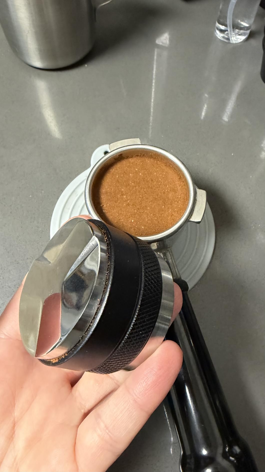 54mm Espresso Accessories Kit Fits Breville Espresso Machines and Portafilters, Espresso Tamper Tool Kit with Dual Head Tamper & Distributor, WDT Tool, Dosing Funnel, Puck Screen, Filter Papers customer photo 1