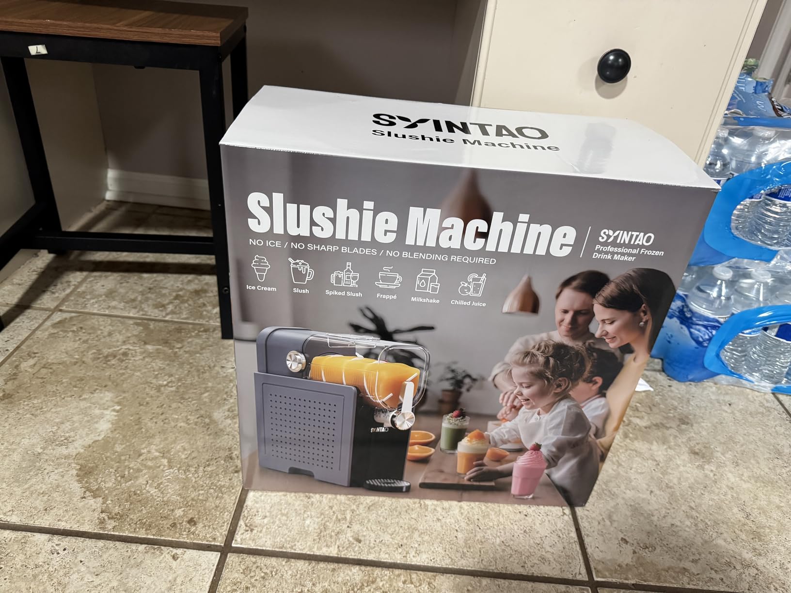 SYINTAO 2-in-1 Slushie & Soft Serve Ice Cream Maker, No-Ice-Needed Frozen Drink Machine with LED Display, 6 Preset Modes, Auto-Clean & Delay Timer - Gift for Family customer photo 1