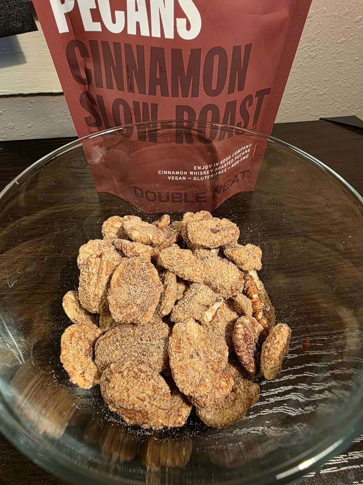 Double Neat Premium Bourbon Snack Variety Pack | Gift for Whiskey Lovers Men | Bourbon Glazed Beef Jerky and Nuts Gift Basket with Whiskey Coffee | Snack Basket for Dad | Pack of 4 customer photo 1