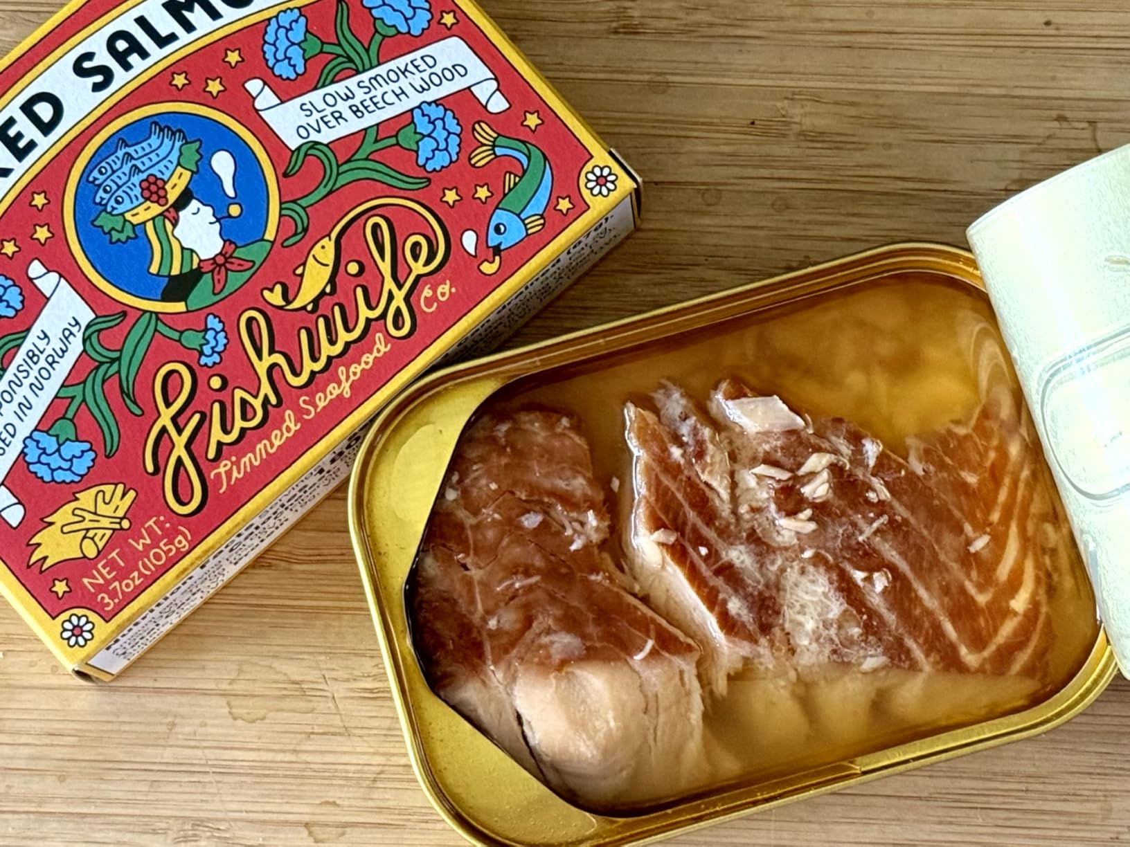 Fishwife Smoked Salmon 3-Pack (3.7 Ounce) | Gluten Free, High Protein, Paleo Friendly, Omega-3s | Hand-Packed with Spanish Olive Oil customer photo 2