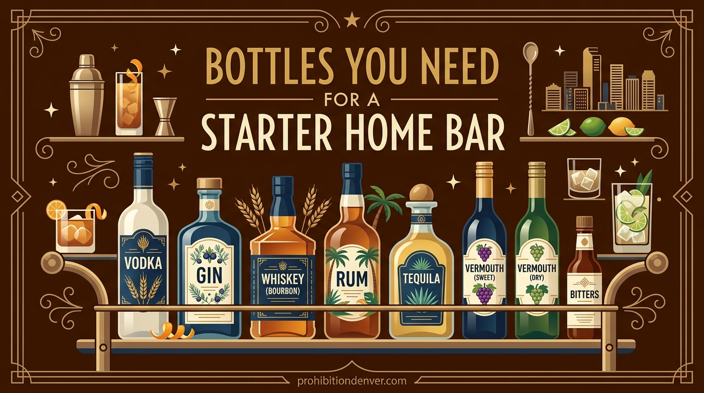 Bottles You Need for a Starter Home Bar