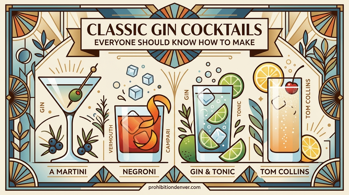 Classic Gin Cocktails Everyone Should Know How to Make