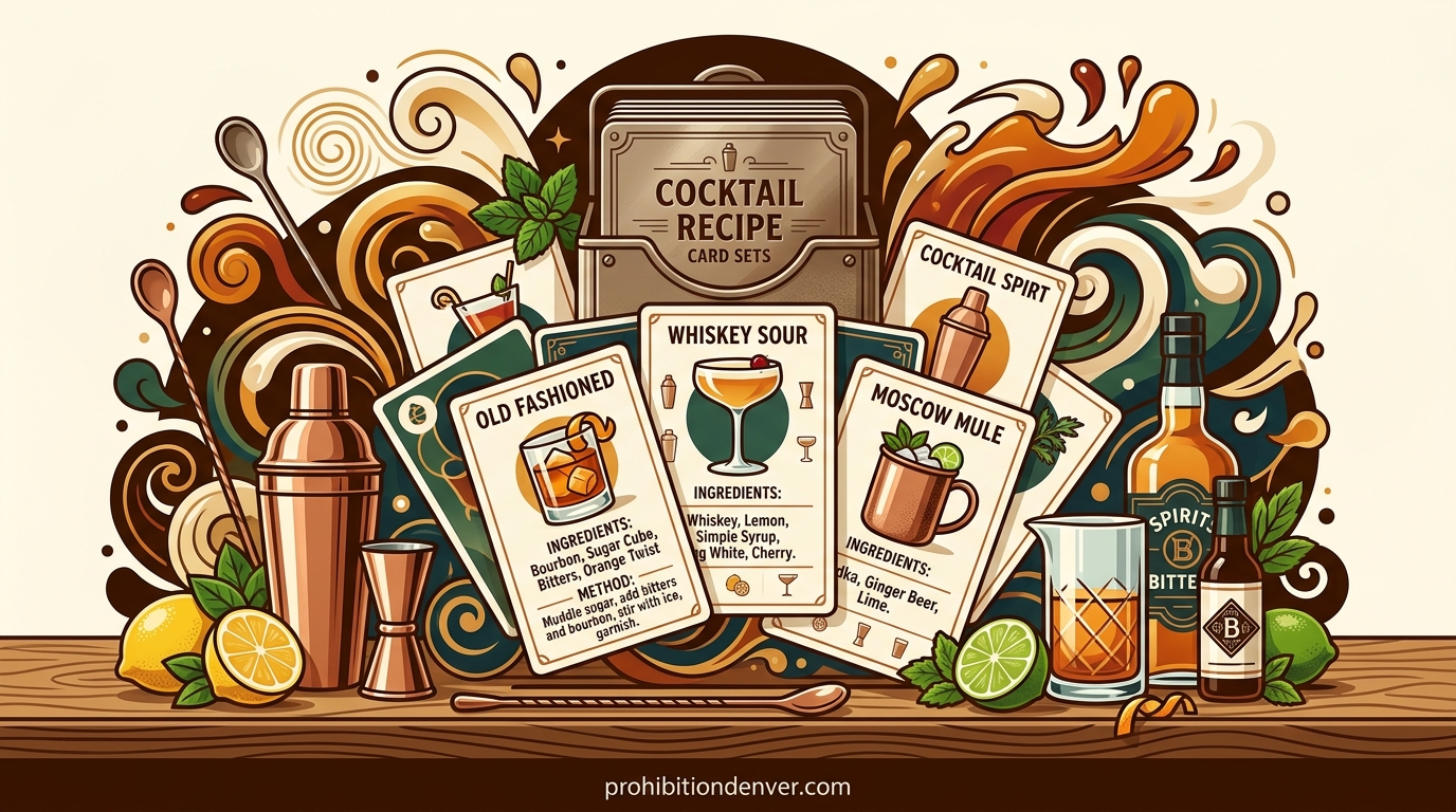 Cocktail Recipe Card Sets