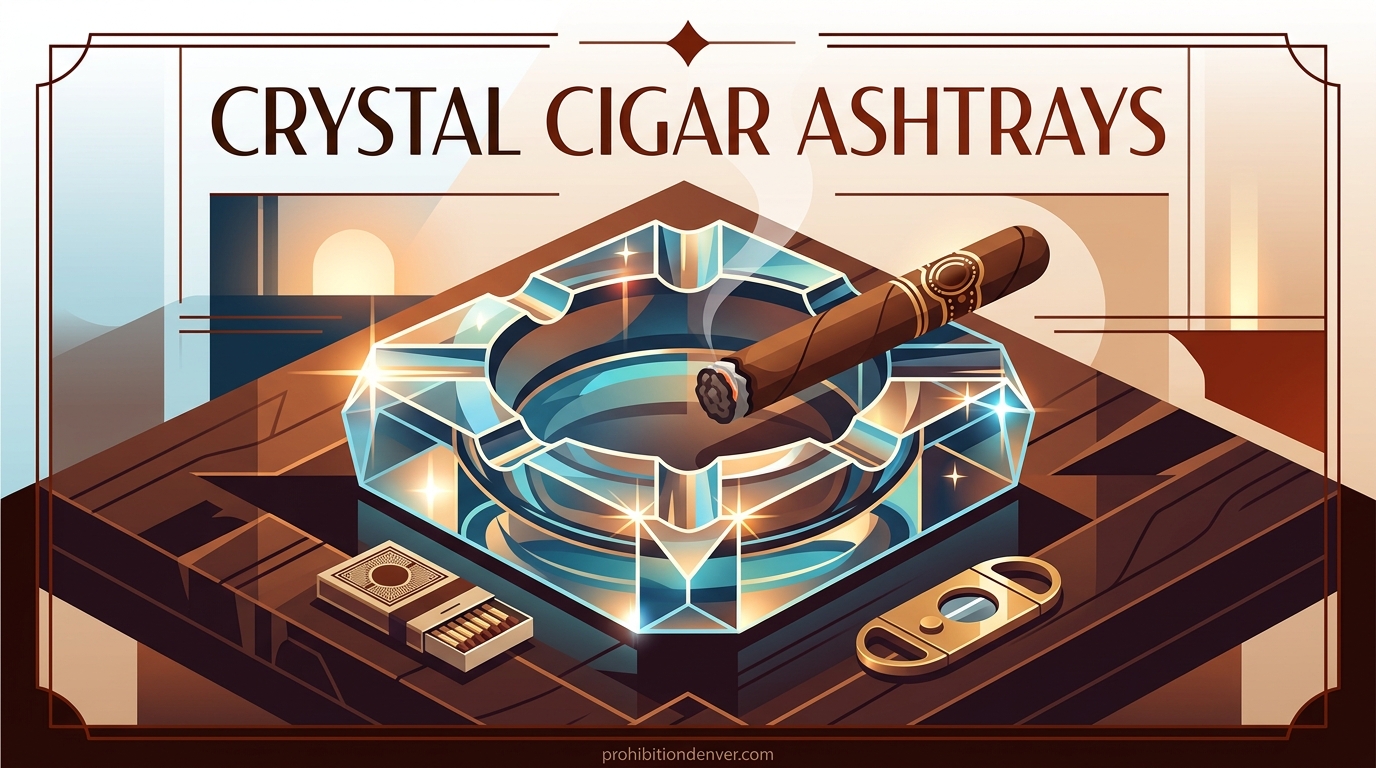 Crystal Cigar Ashtrays