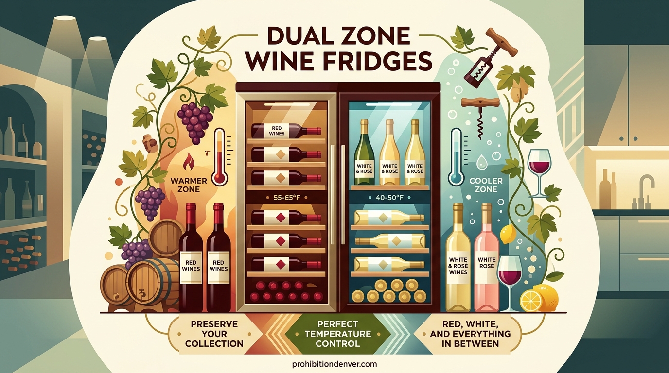 Dual Zone Wine Fridges