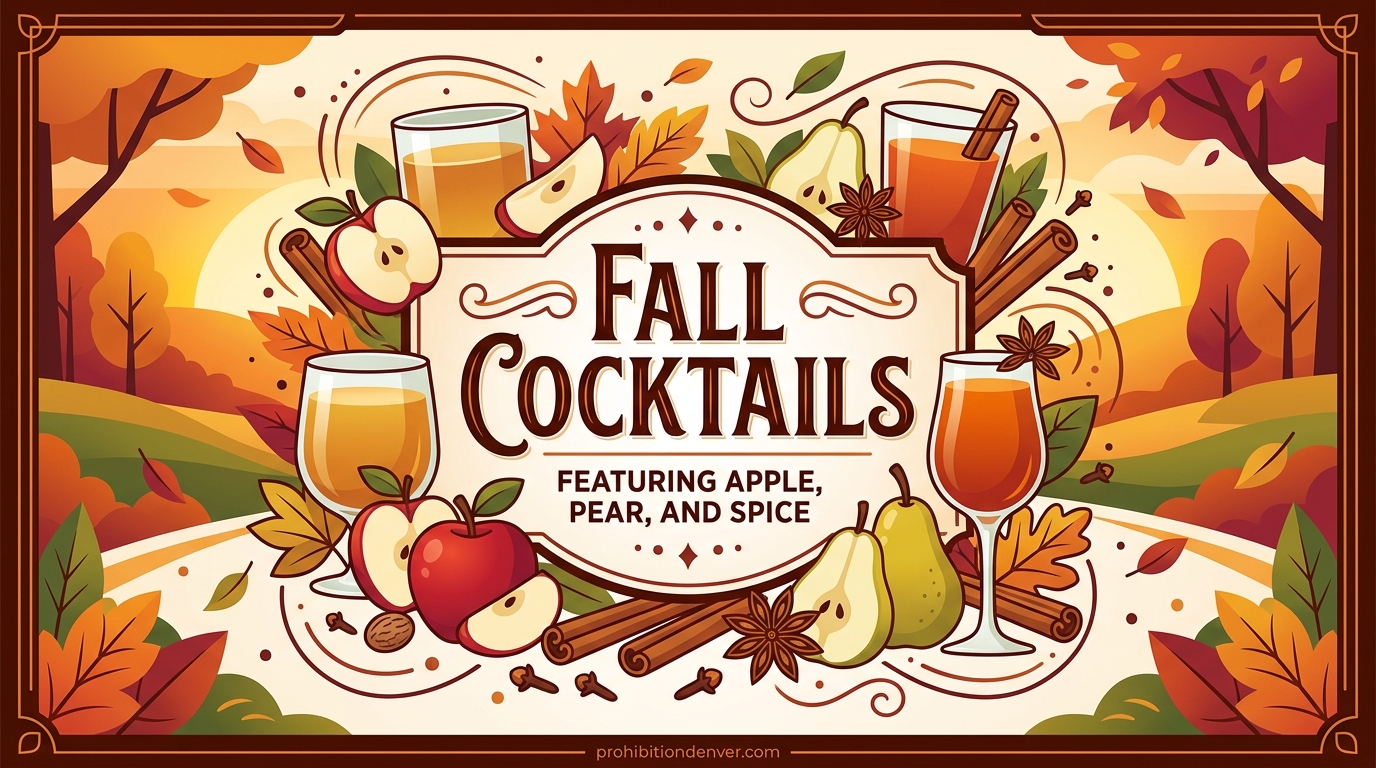 Fall Cocktails Featuring Apple Pear and Spice