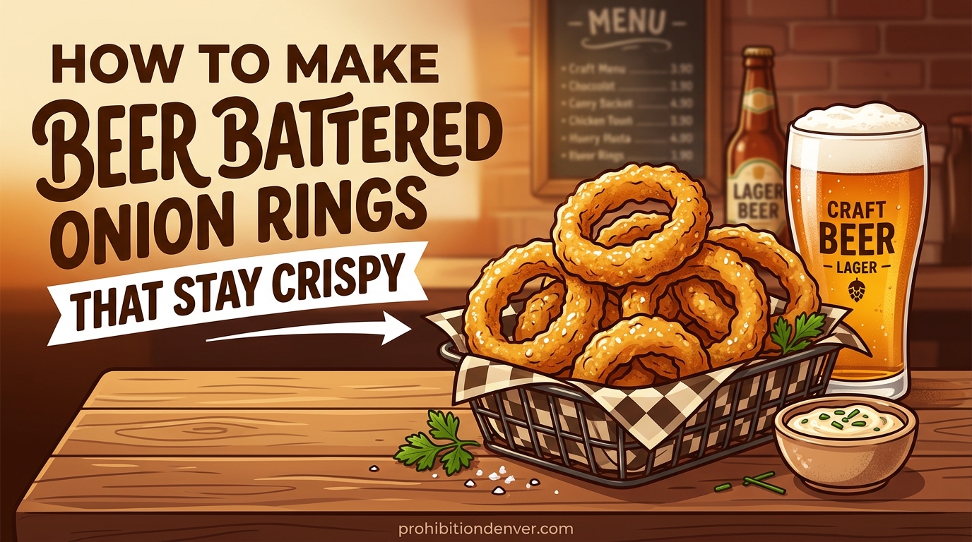 How to Make Beer Battered Onion Rings That Stay Crispy