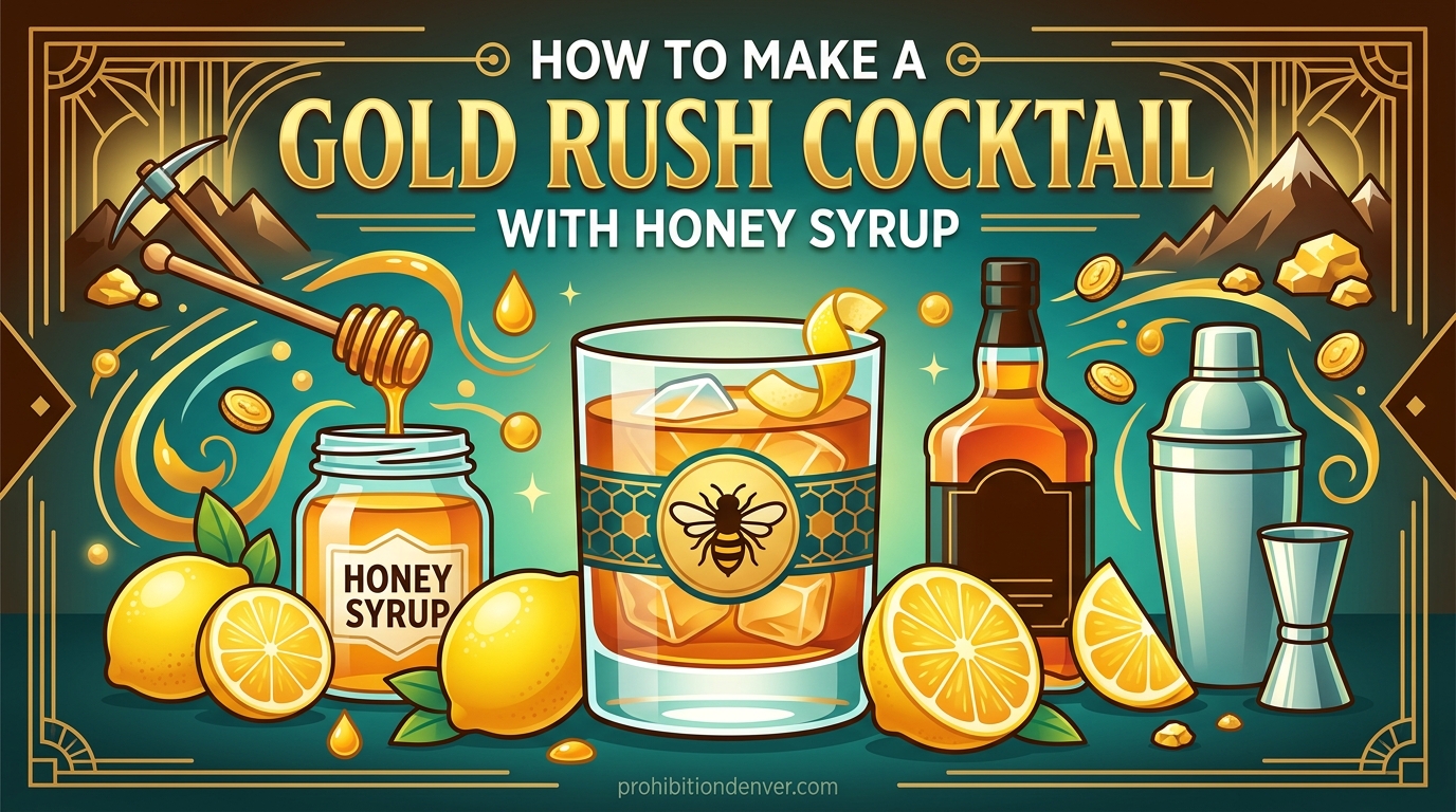 How to Make a Gold Rush Cocktail with Honey Syrup