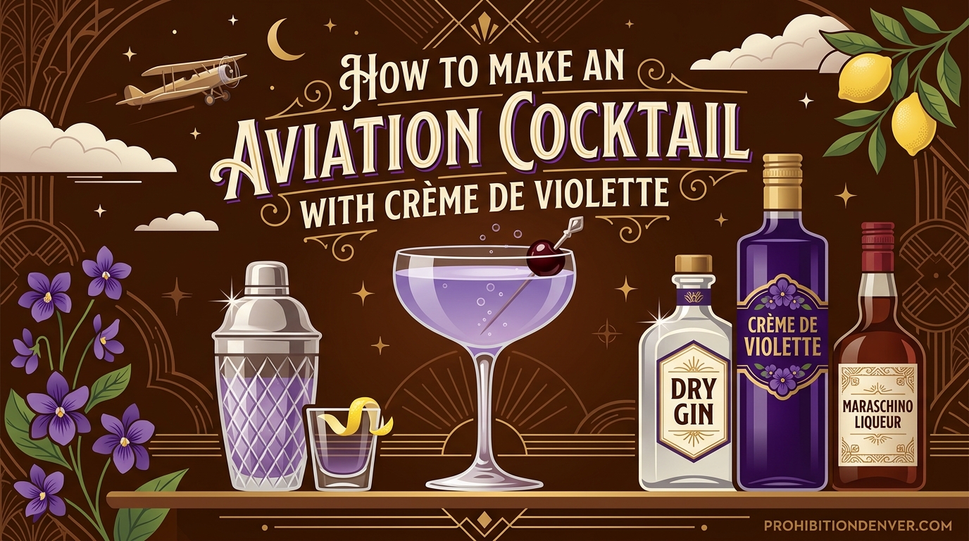 How to Make an Aviation Cocktail with Crème de Violette