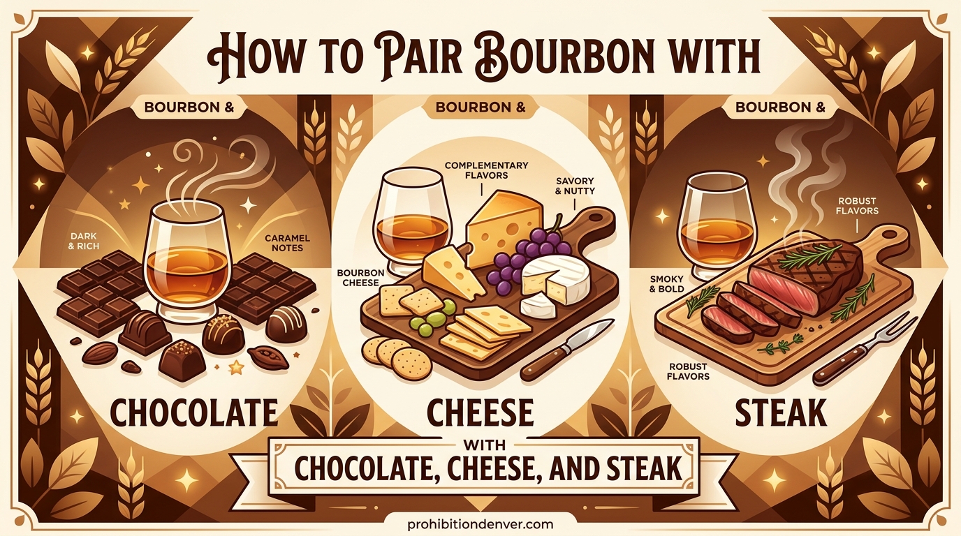 How to Pair Bourbon with Chocolate, Cheese, and Steak