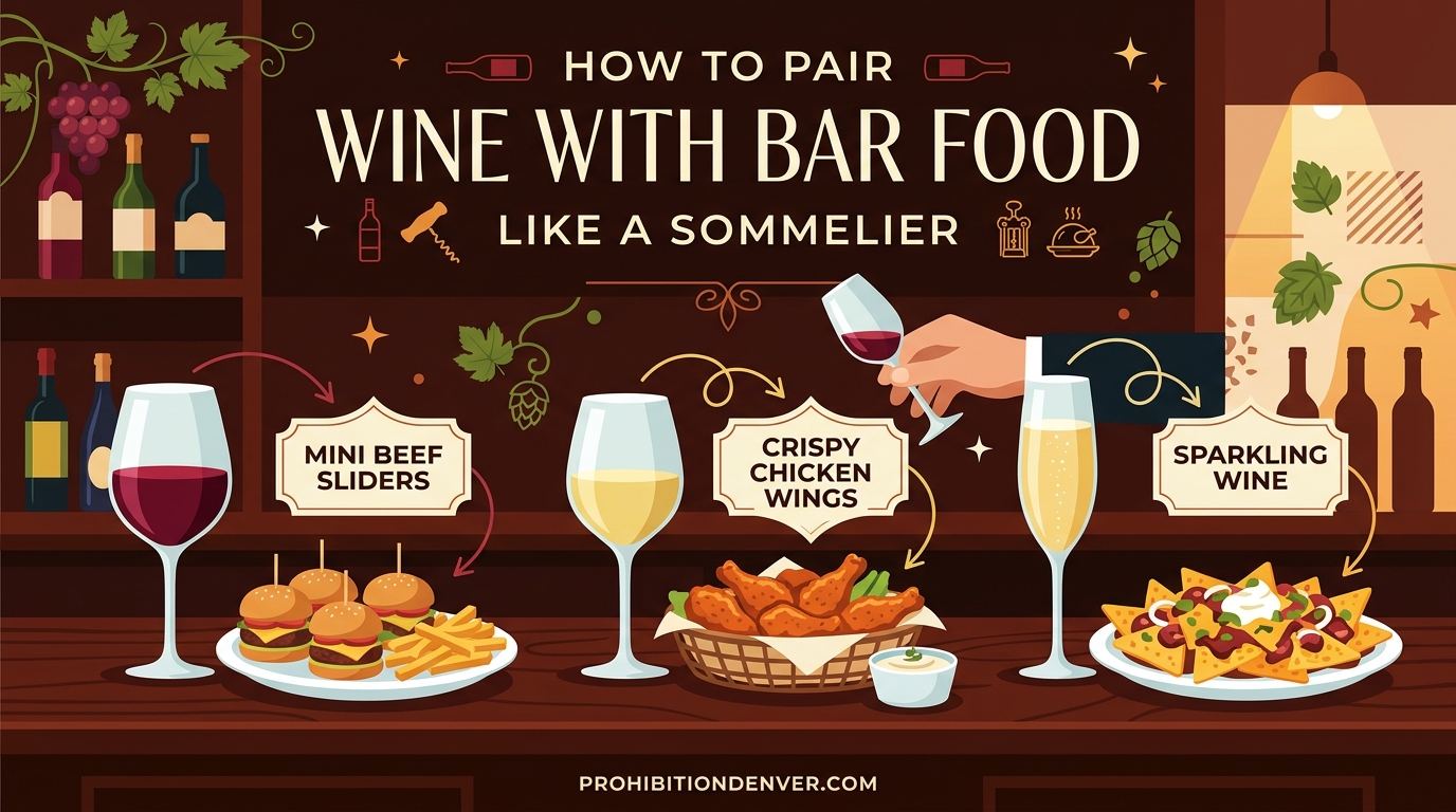 How to Pair Wine with Bar Food Like a Sommelier