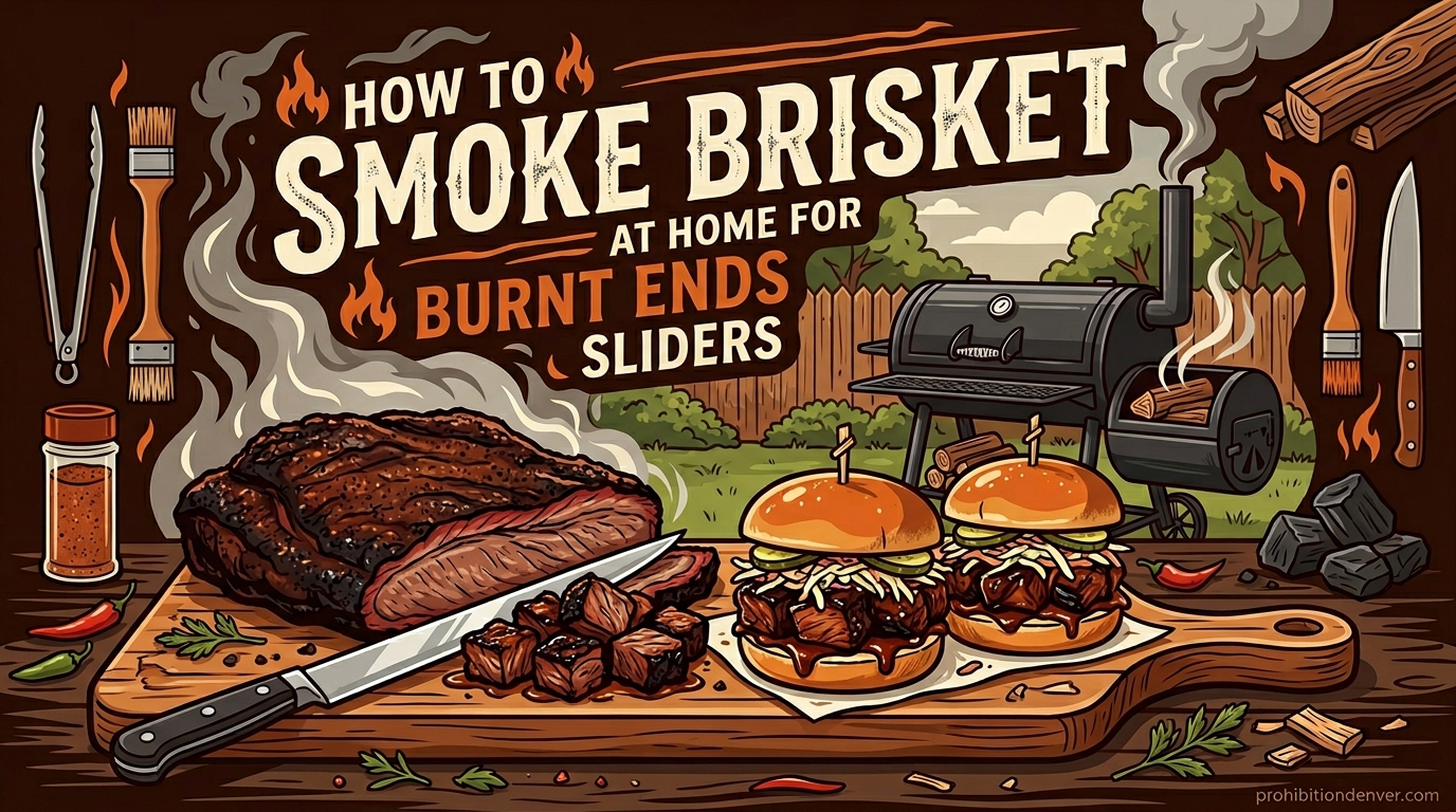 How to Smoke Brisket at Home for Burnt Ends Sliders