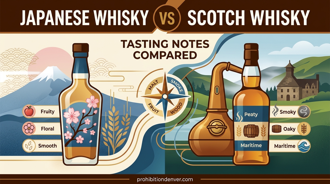 Japanese Whisky vs Scotch Tasting Notes Compared