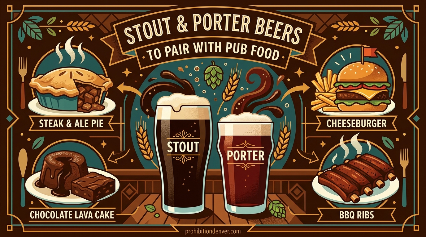 Stout and Porter Beers to Pair with Pub Food
