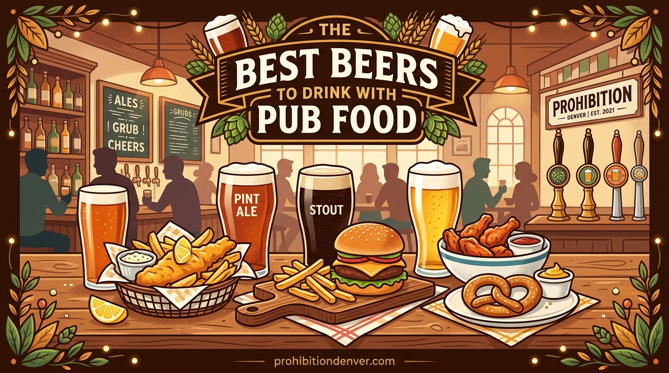 The Best Beers to Drink with Pub Food