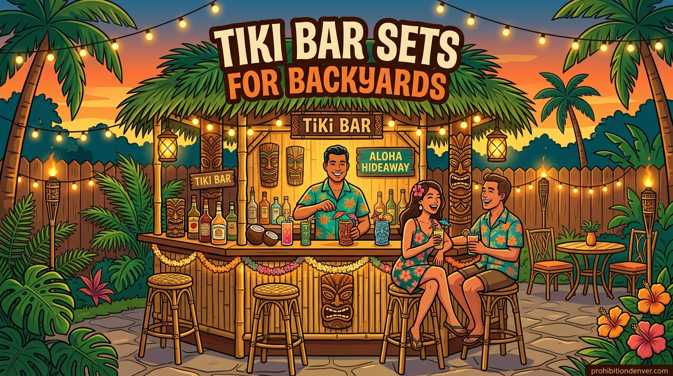 Tiki Bar Sets for Backyards