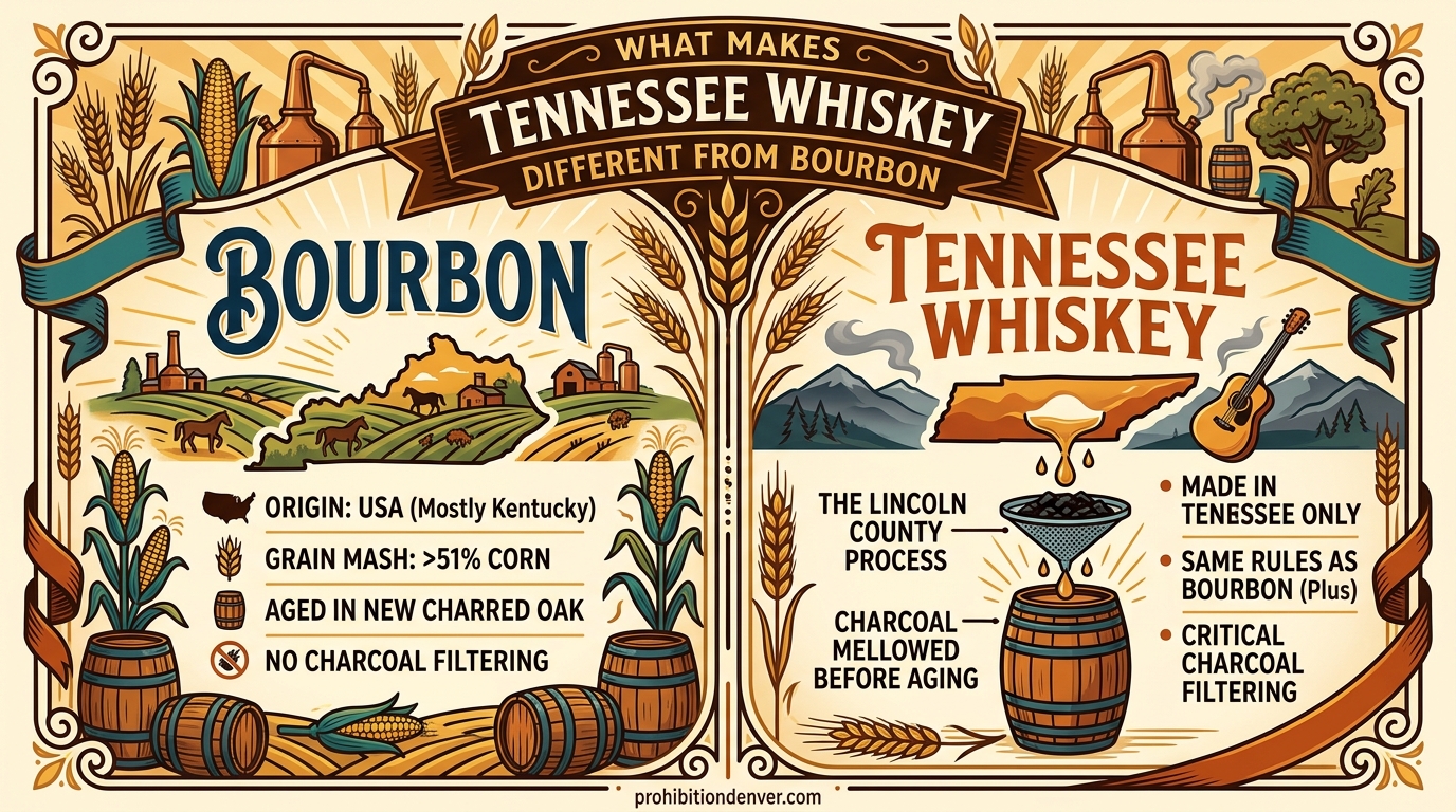 What Makes Tennessee Whiskey Different from Bourbon