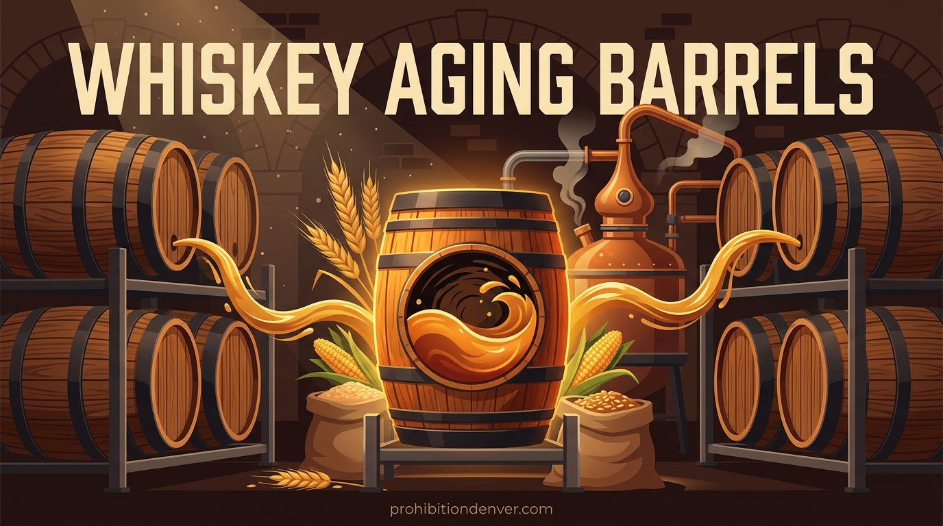 Whiskey Aging Barrels
