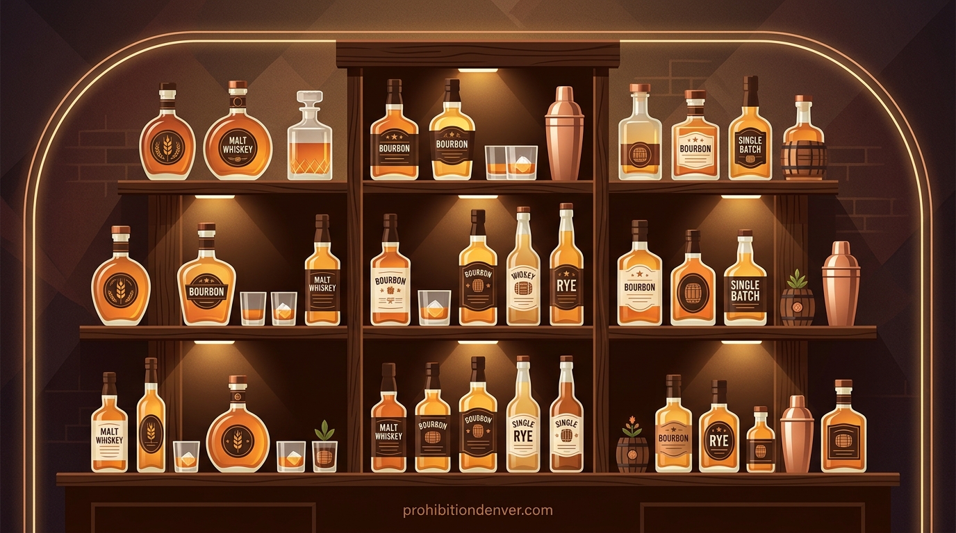Whiskey Display Shelves