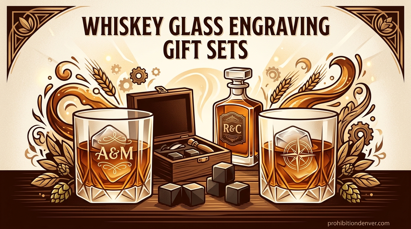 Whiskey Glass Engraving Gift Sets