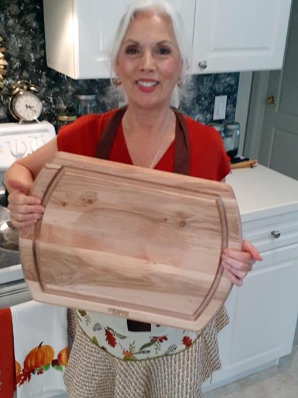 J.K. Adams Reversible Carving Board, Maple Wood Kitchen Cutting Board with Indentation & Juice Groove, 20