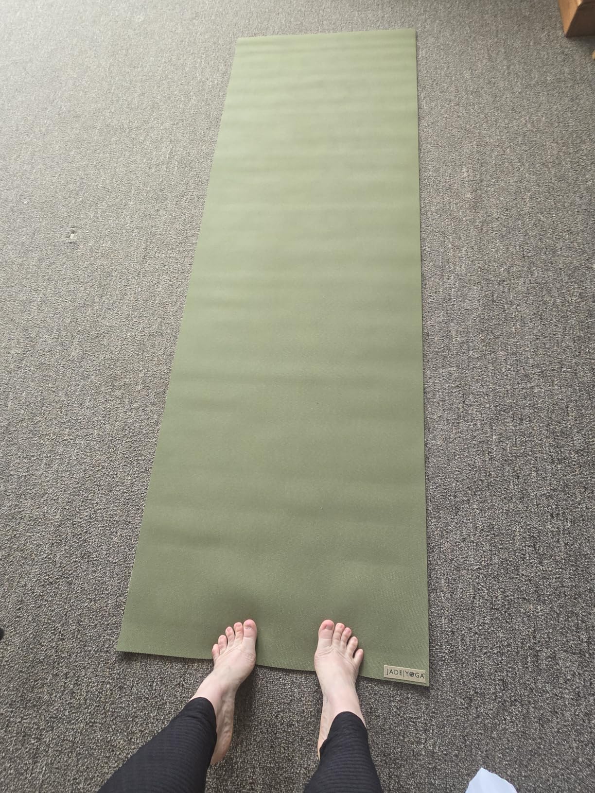 JadeYoga Harmony Yoga Mat - Durable & Thick Gym Fitness Mat, Non-Slip Natural Rubber Yoga Mat - Home Exercise & Stretching Mat, Workout Mat customer photo 1