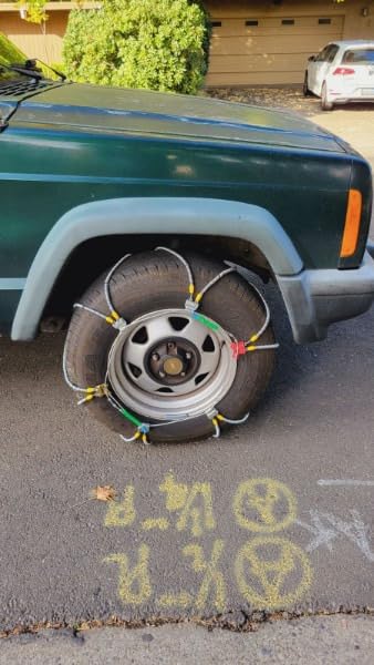 SCC Z-575 Z-Chain Extreme Performance Cable Tire Traction Chain - Set of 2, Silver customer photo 1