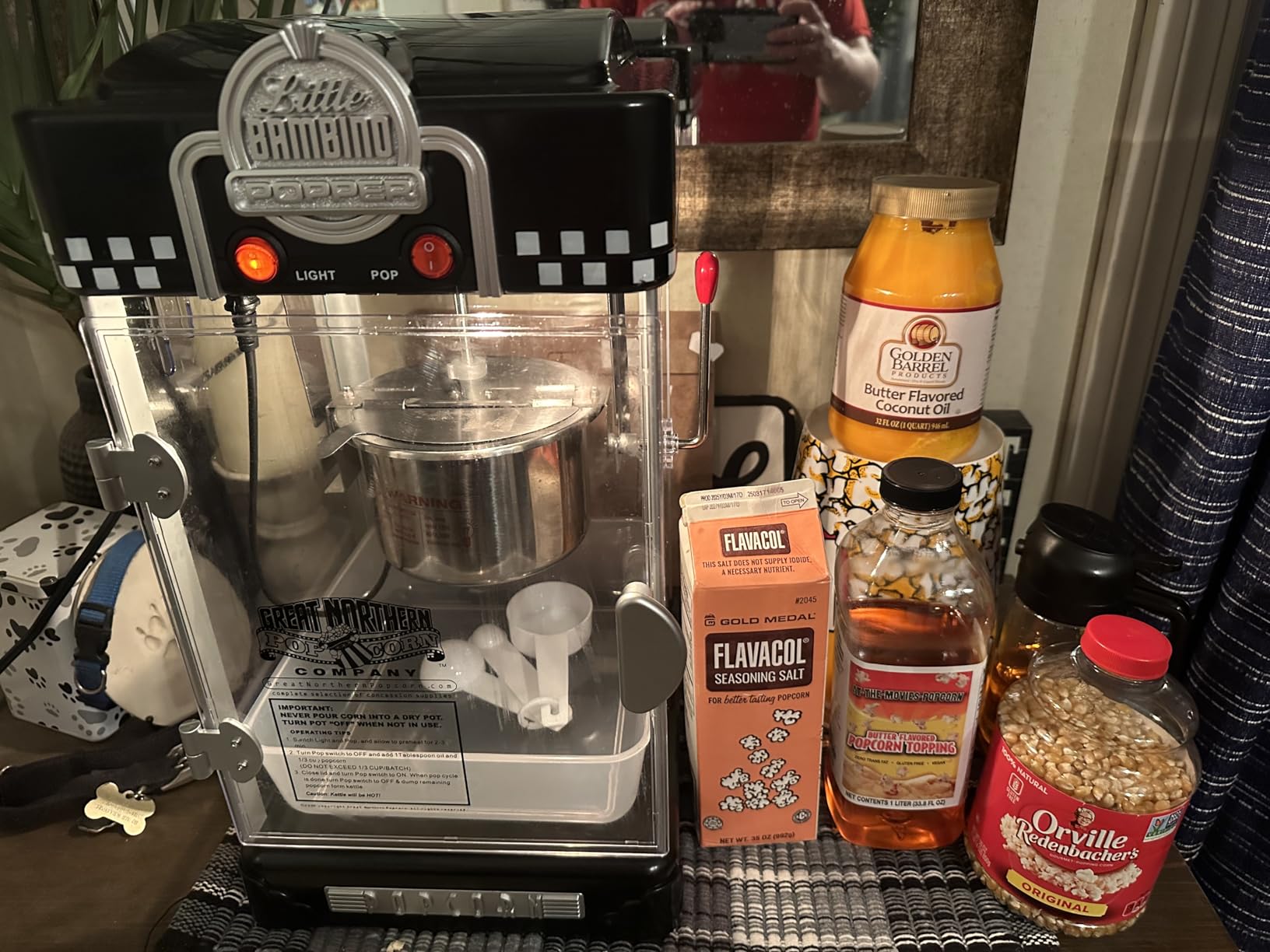 Great Northern Popcorn Company 83-DT5621 Northern Company Red GNP Little Bambino 2-1/2 Ounce Retro Style Popcorn Popper Machine, 2.5 Ounce customer photo 1