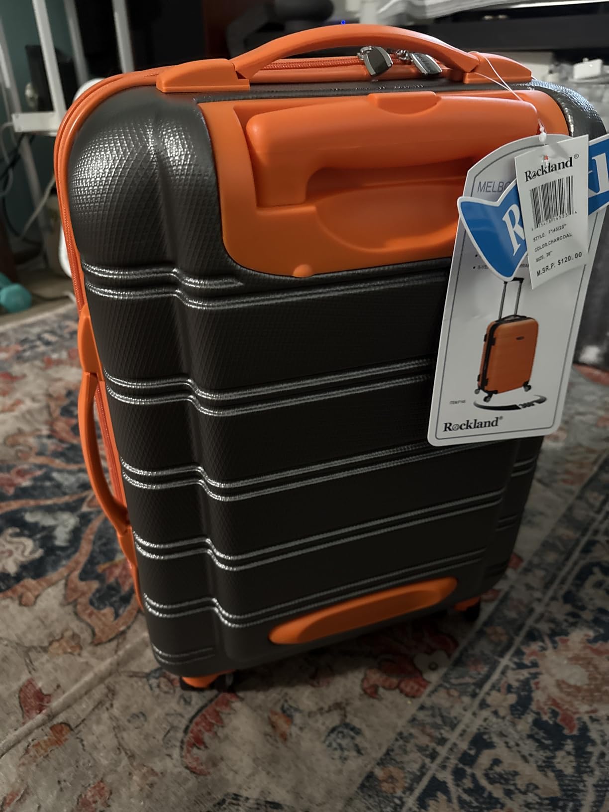 Rockland Melbourne Hardside Expandable Spinner Wheel Luggage, Carry-On 20