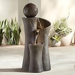 Modern Sphere Curve Cascading LED Outdoor Fountain customer photo 2