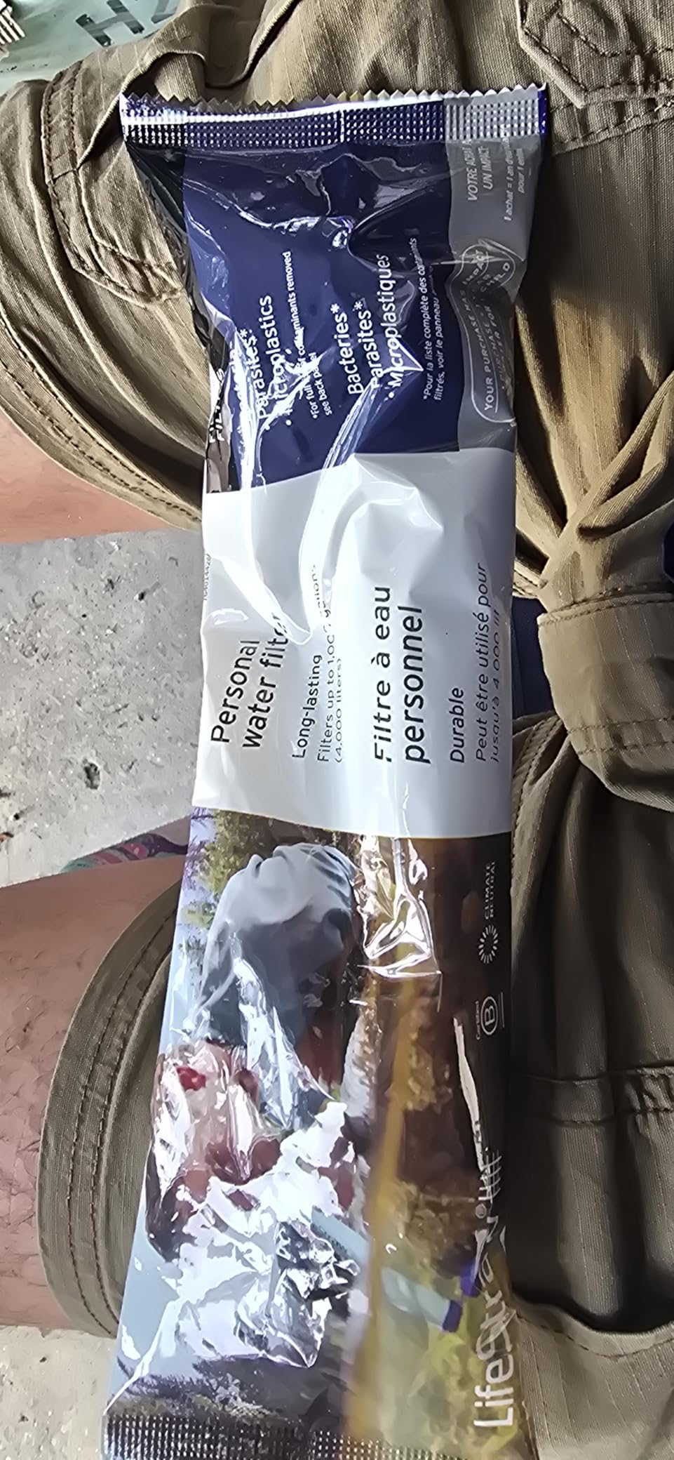 LifeStraw Personal Water Filter for Hiking, Camping, Travel, and Emergency Preparedness customer photo 2