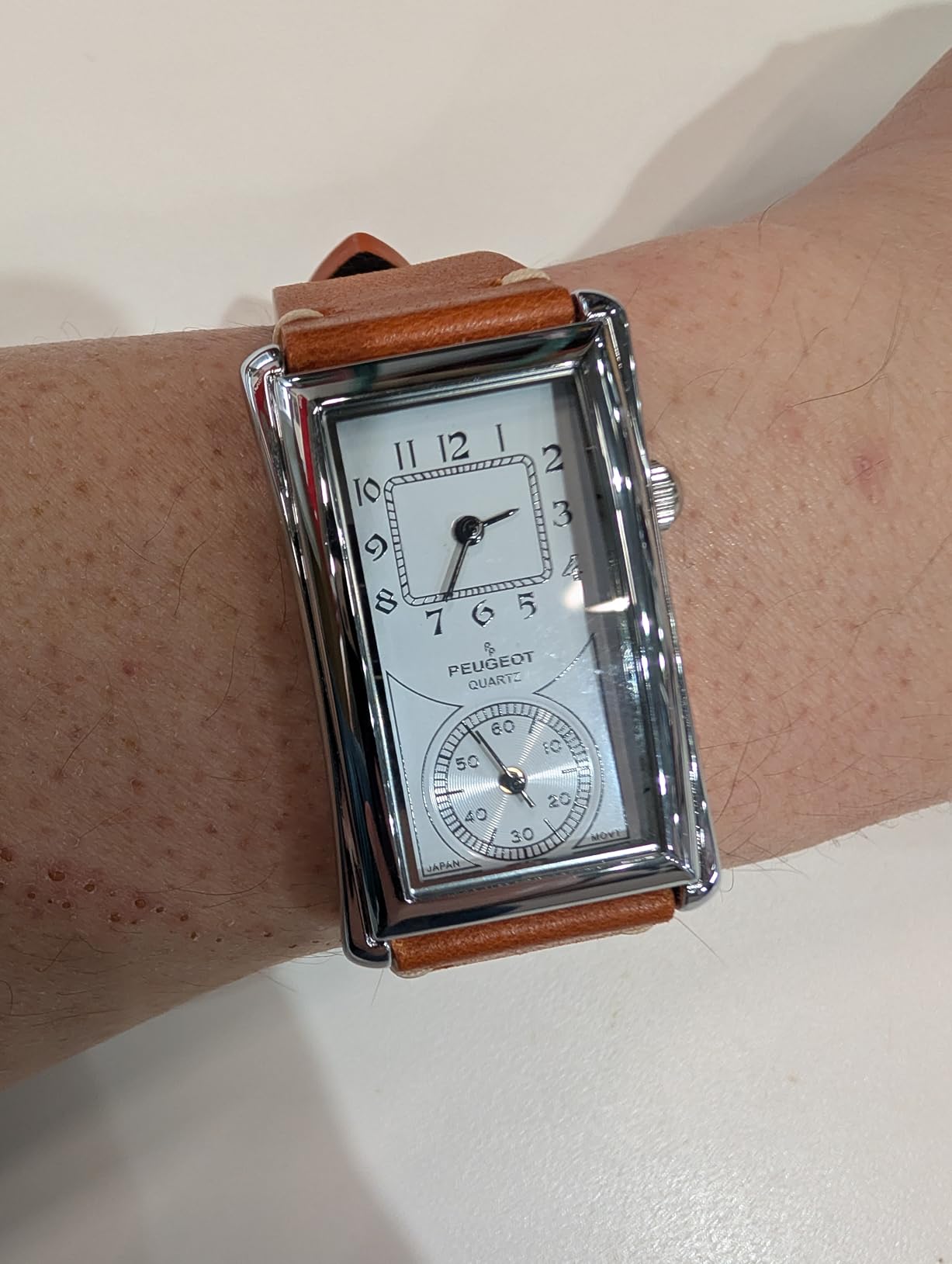 Peugeot Vintage Contoured Doctors Style Watch with Leather Band customer photo 1
