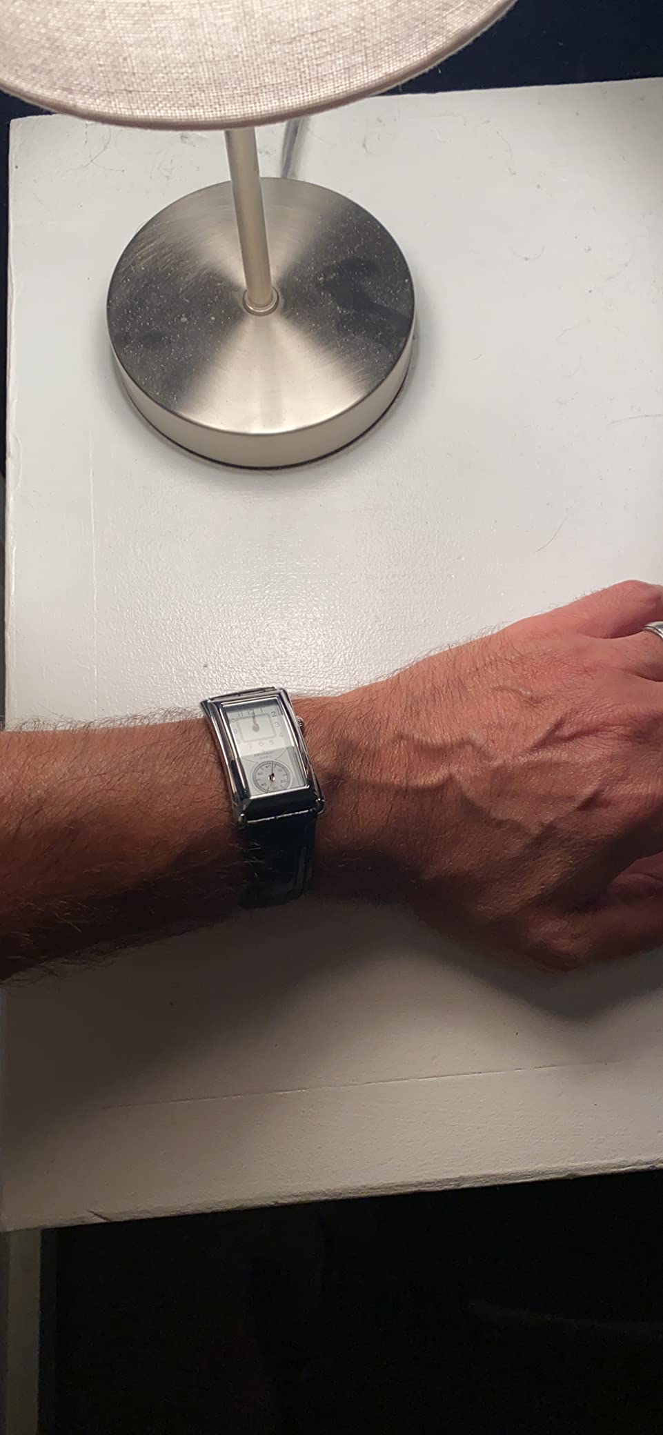 Peugeot Vintage Contoured Doctors Style Watch with Leather Band customer photo 2