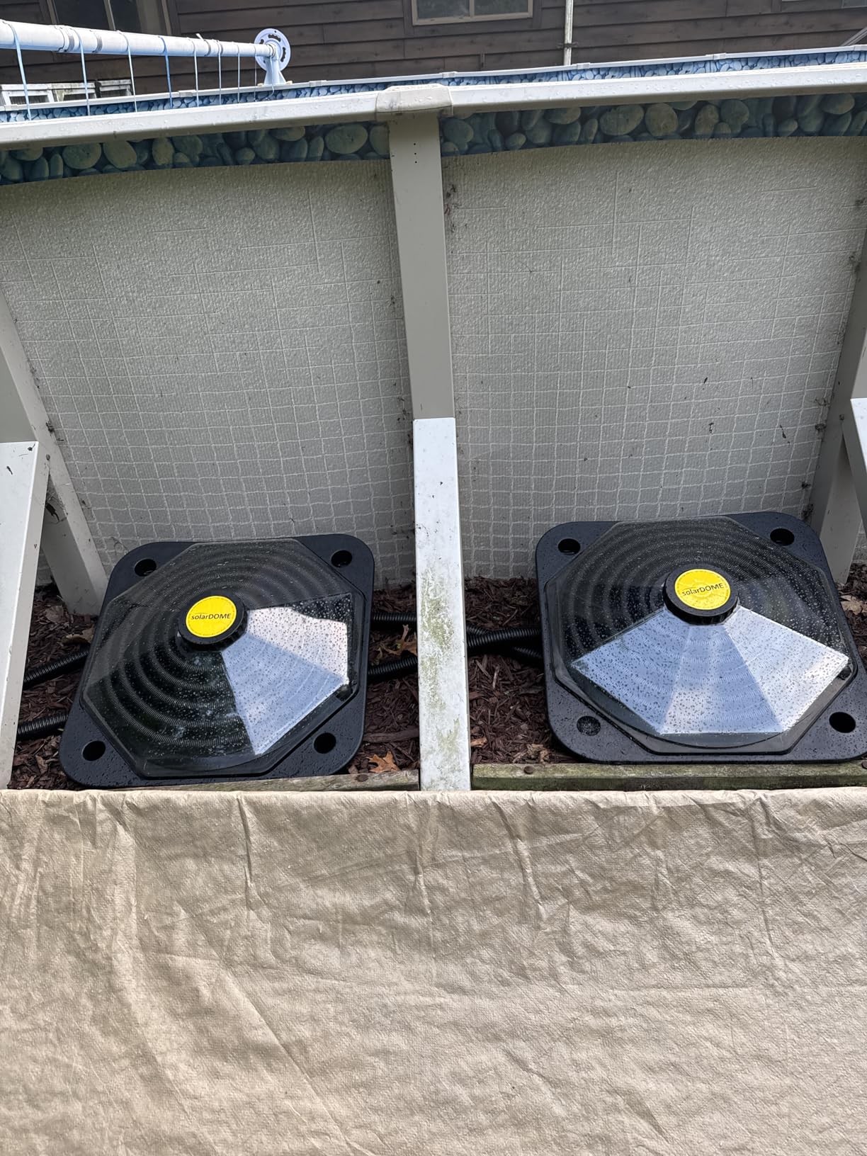 Solar Pool Heater Dome - Black SunCOIL for Above Ground & Intex Pools - Free Connection & Diverter Valve Kit - Fast & Efficient Sun-Powered Heating - 5-Year Warranty customer photo 1